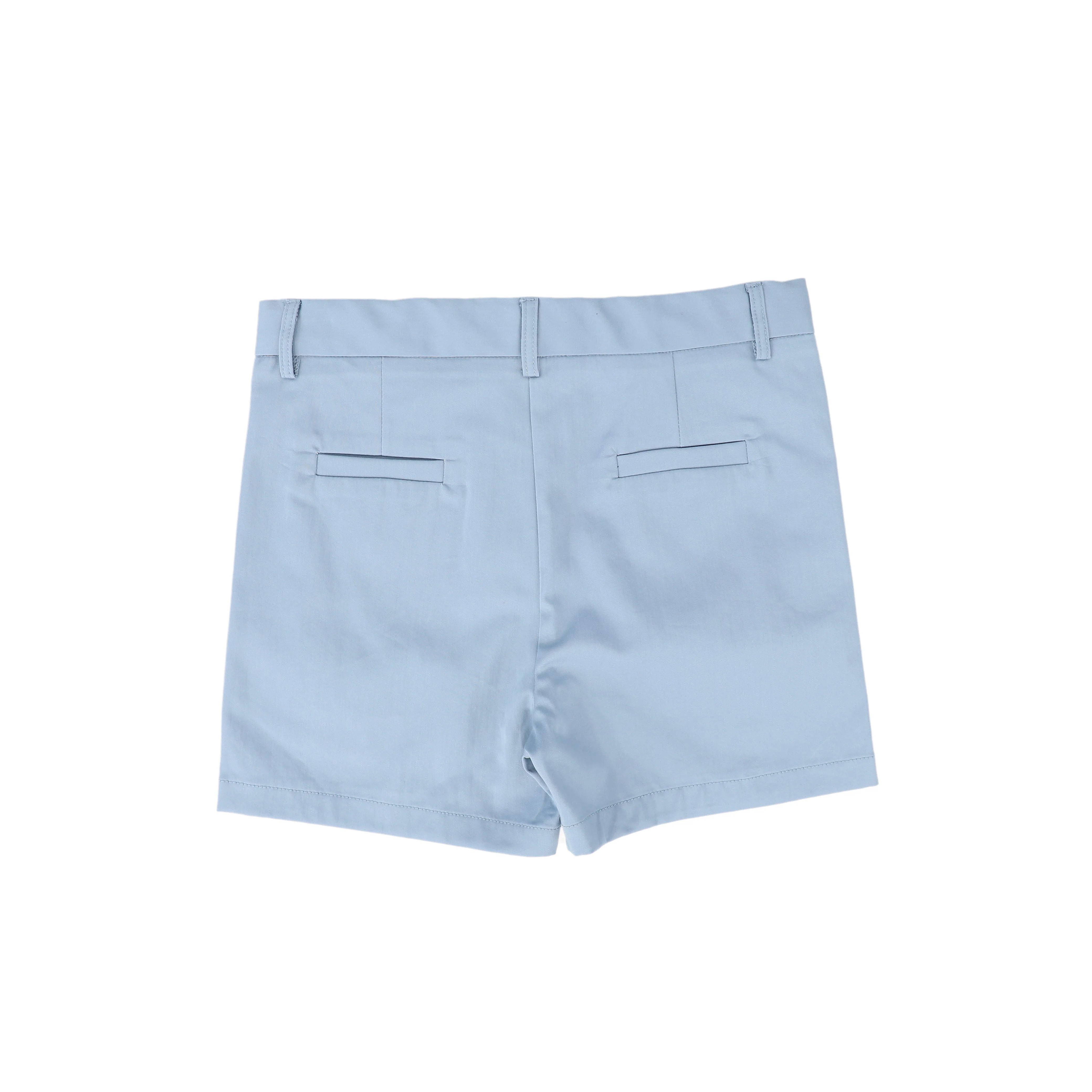 BACE COLLECTION BLUE POPLIN SHORTS [FINAL SALE] - Image 2