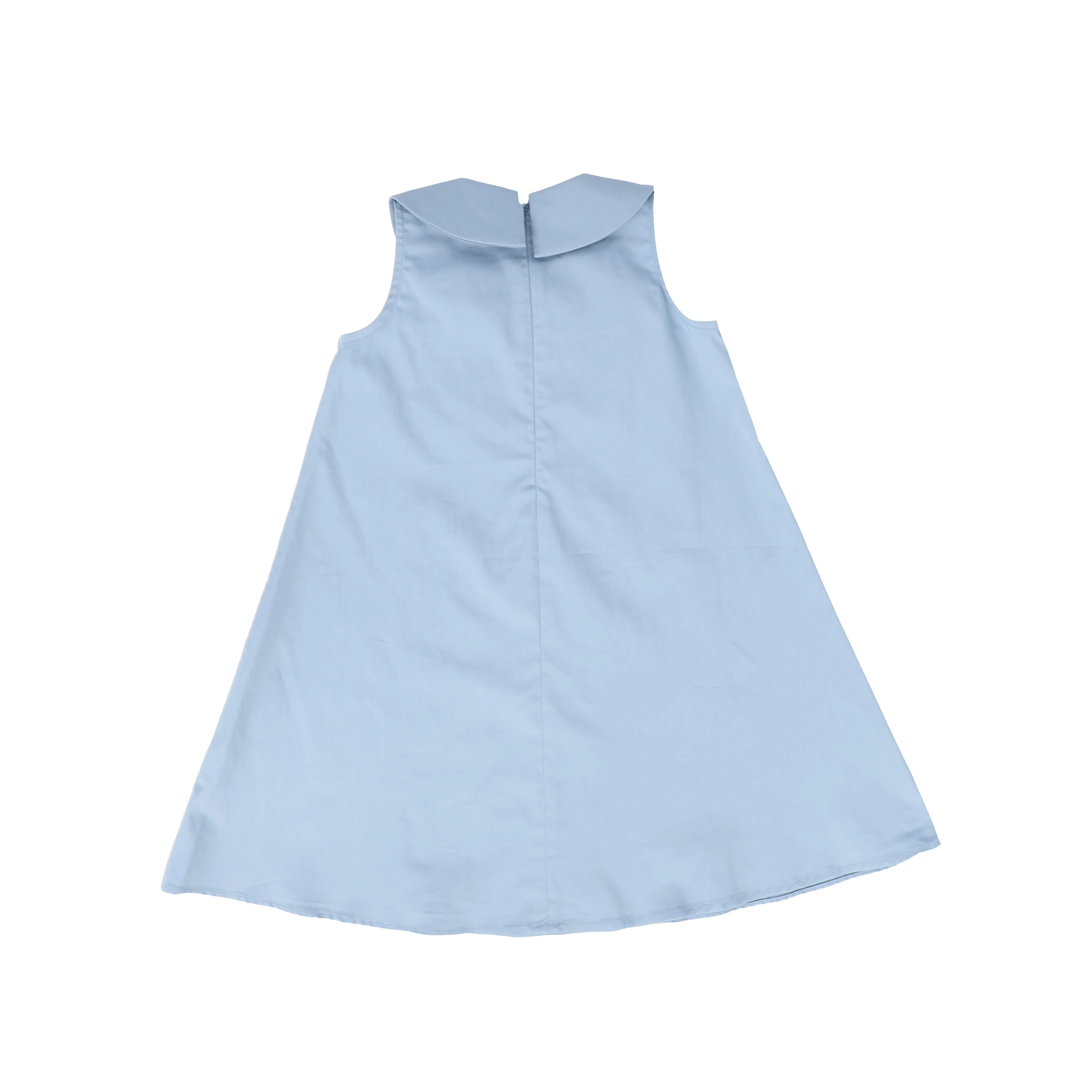 BACE COLLECTION BLUE POPLIN PETER PAN COLLAR  DRESS [FINAL SALE] - Image 2
