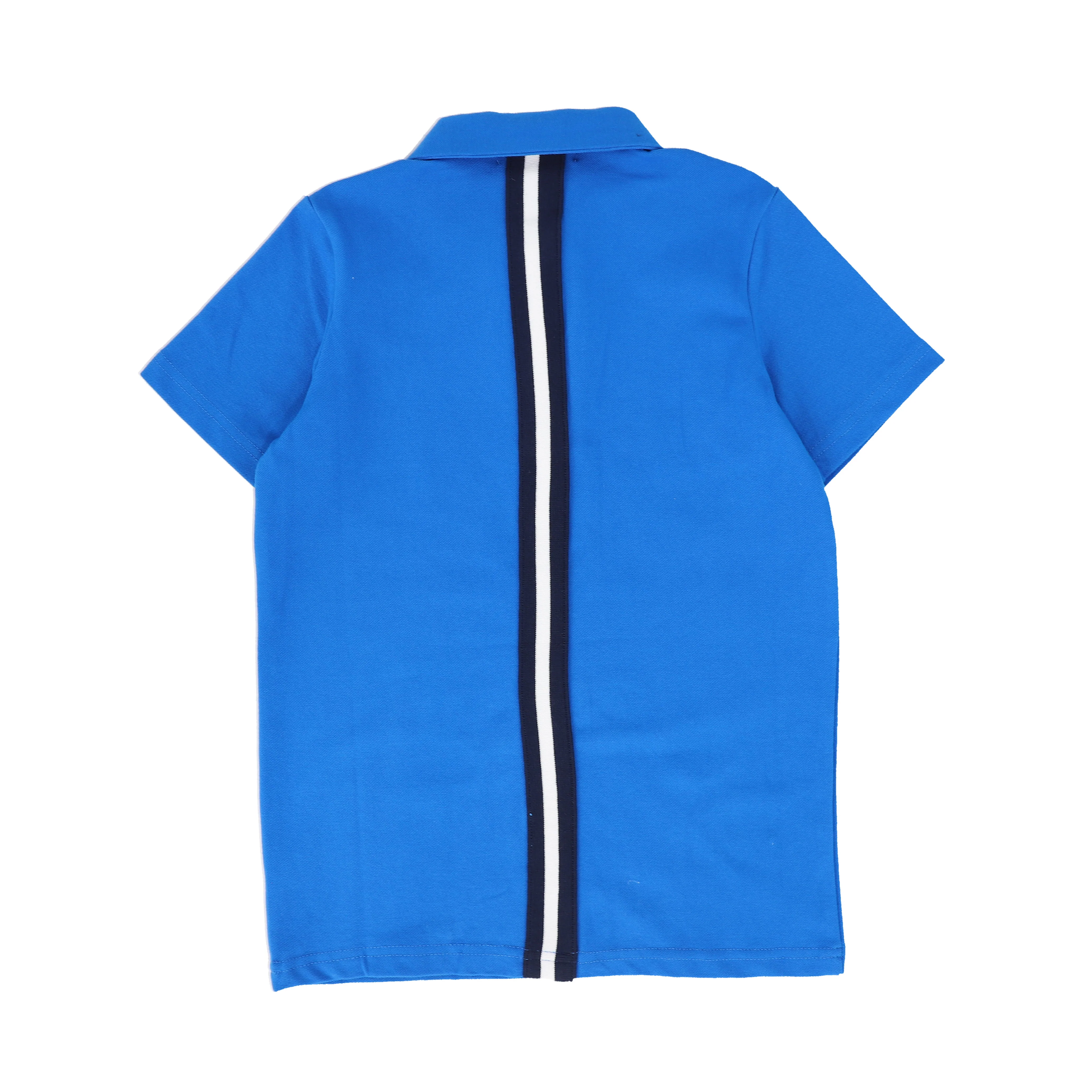 BACE COLLECTION BLUE VARSITY SS POLO [FINAL SALE] - Image 2