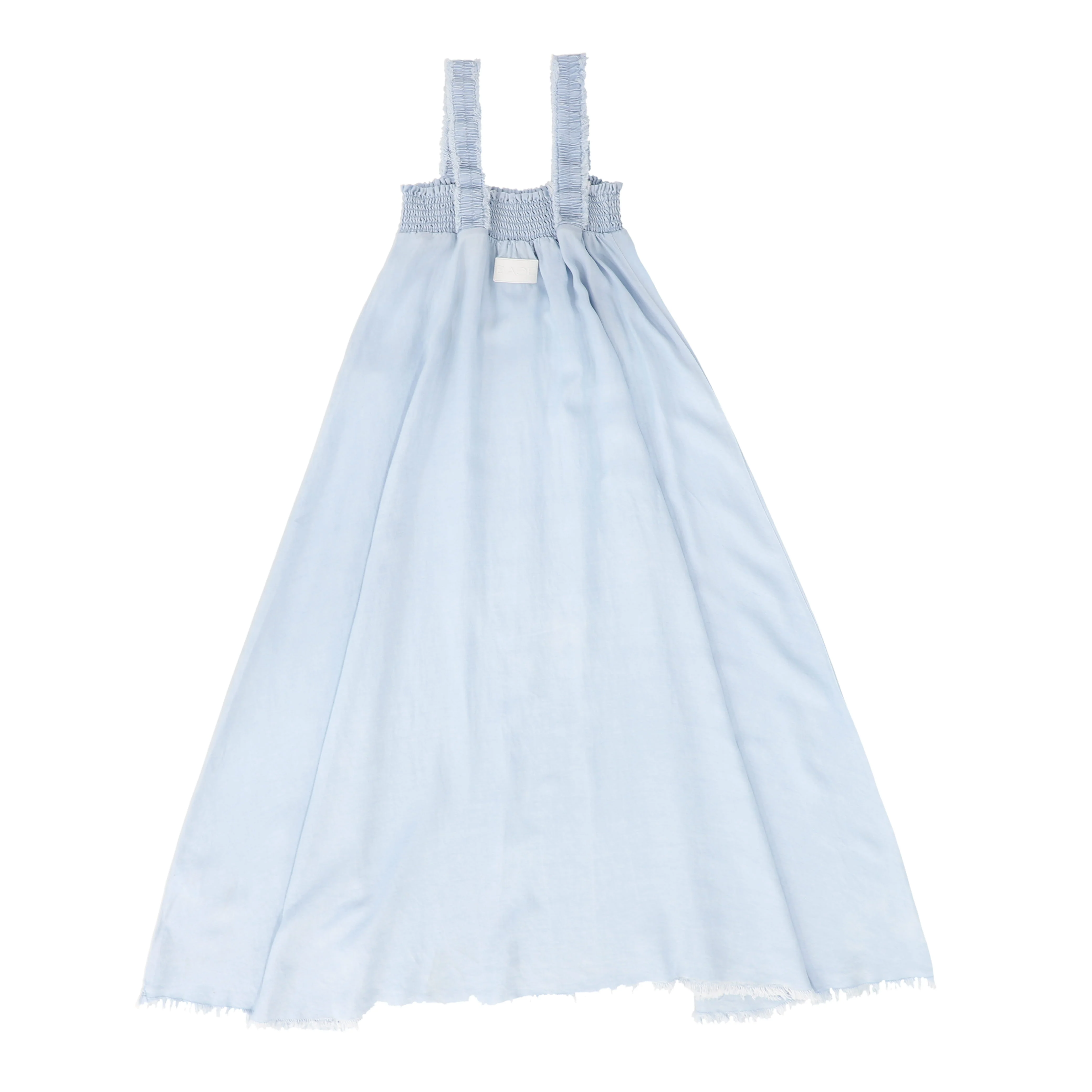 BACE COLLECTION LIGHT BLUE DENIM ASYMETRICAL MAXI JUMPER [FINAL SALE] - Image 2