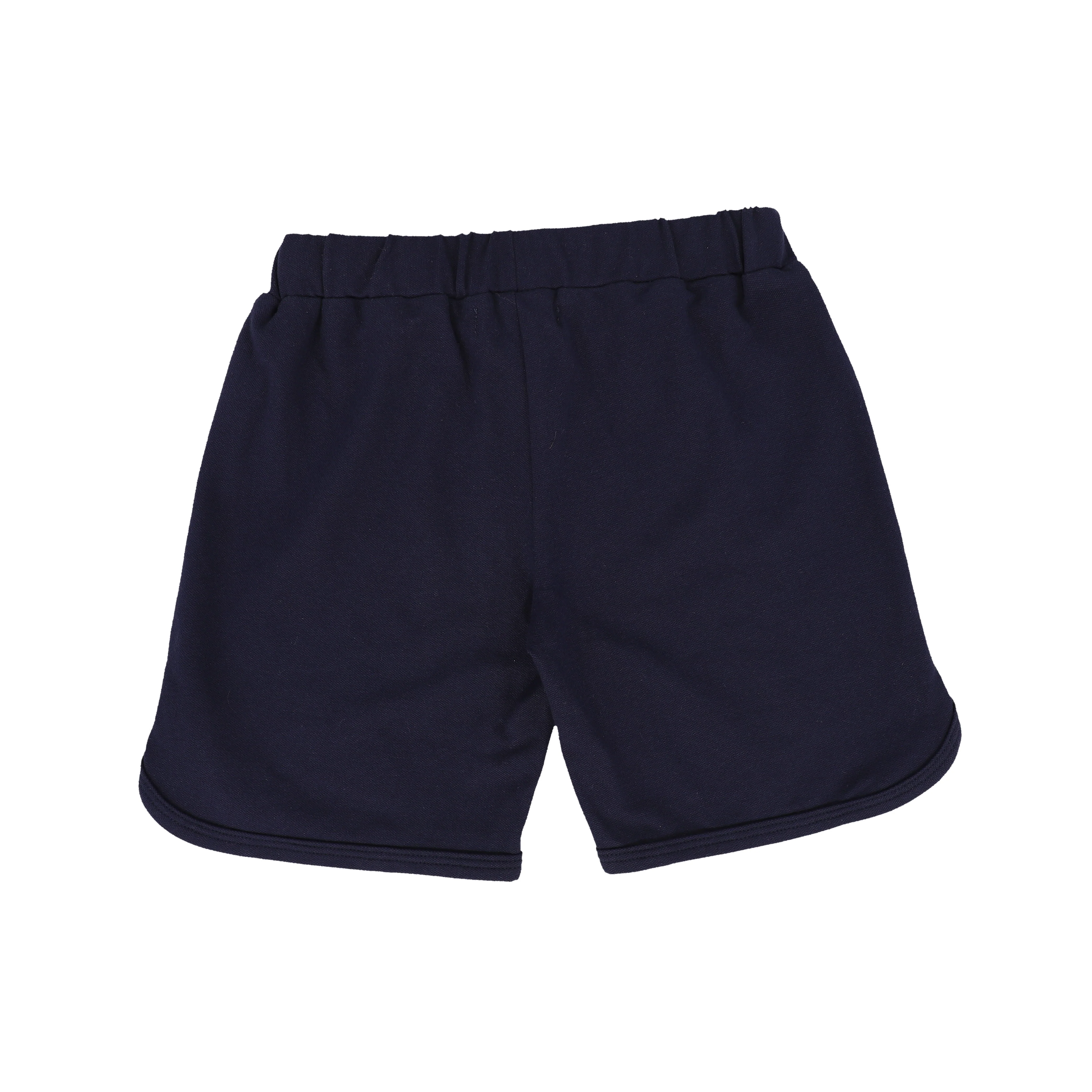 BACE COLLECTION NAVY PIQUE TRACK SHORTS [FINAL SALE] - Image 2