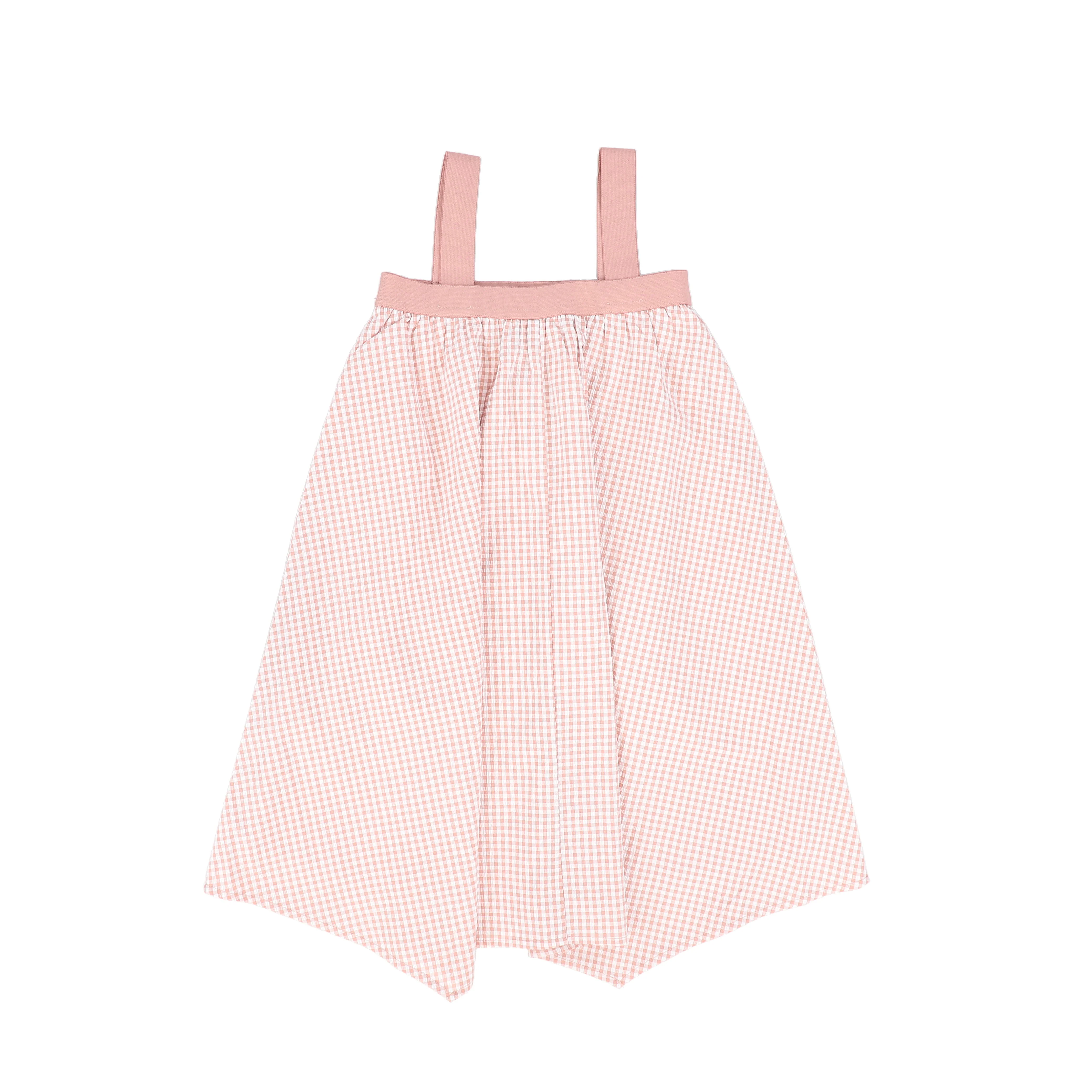 BACE COLLECTION PINK GINGHAM ASYMMETRICAL JUMPER [FINAL SALE] - Image 2