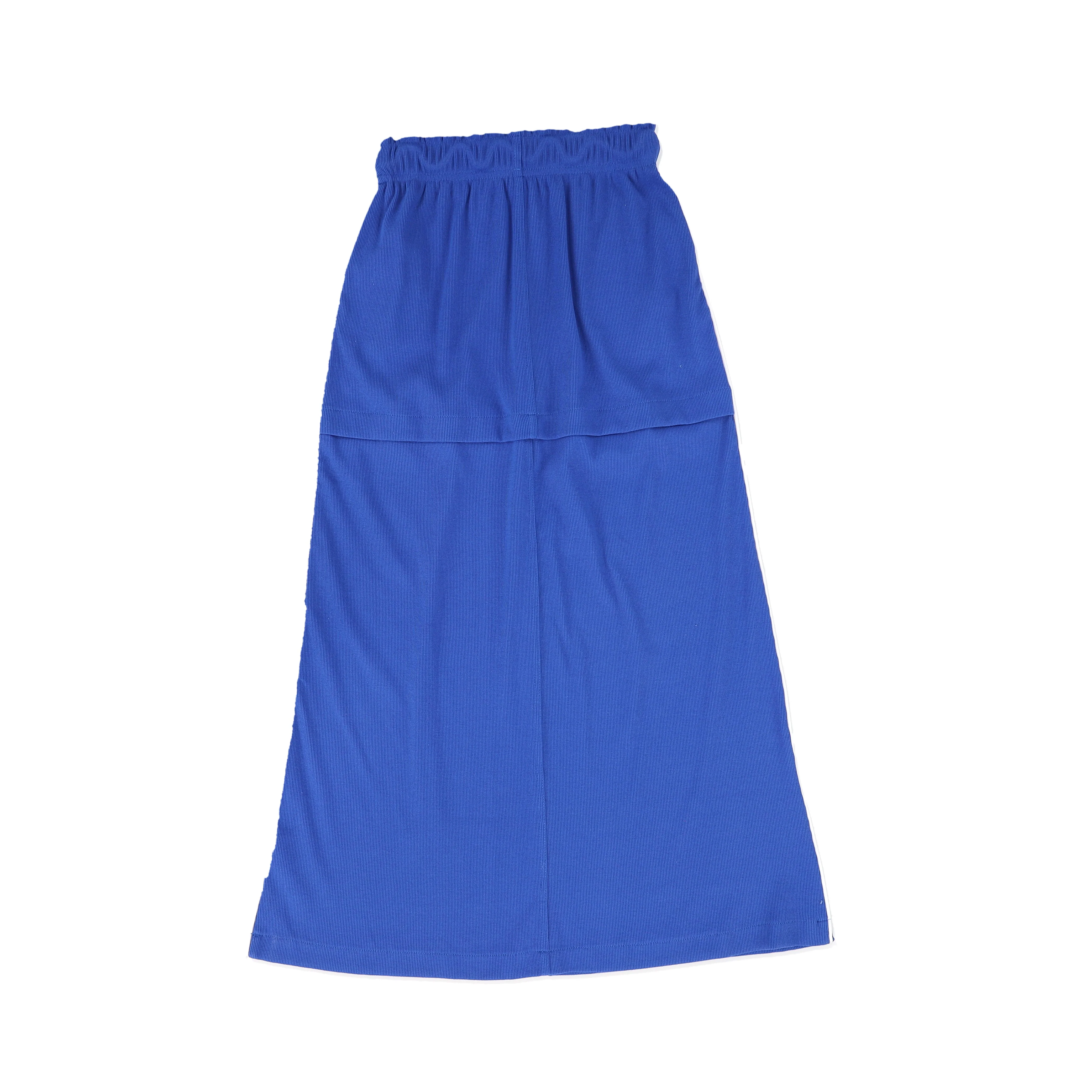 BAMBOO ROYAL BLUE PIPED MAXI SKIRT [FINAL SALE] - Image 2