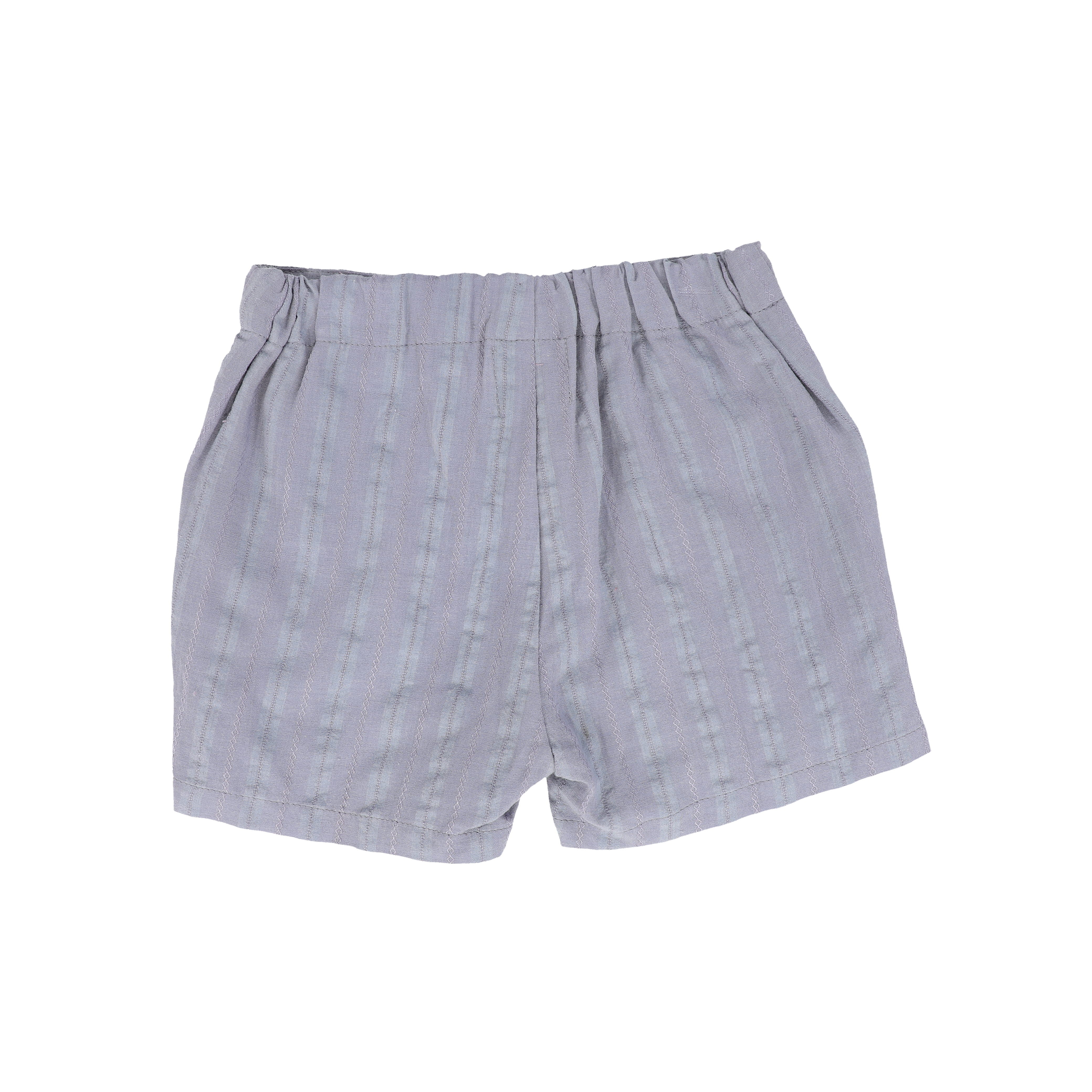 BAMBOO BLUE SOLID SHORTS [FINAL SALE] - Image 2