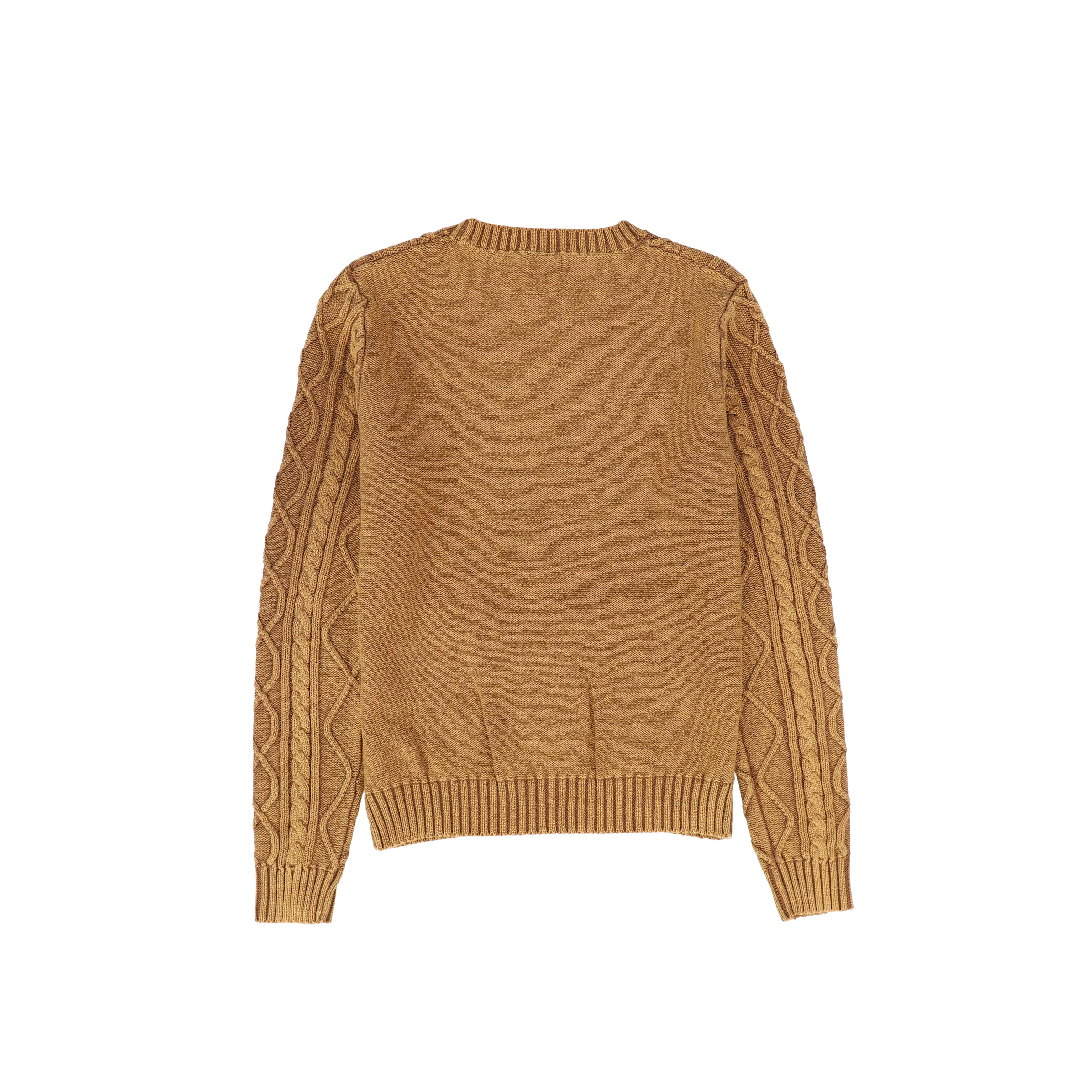 Bamboo Camel Braided Embroidered Knit Sweater [FINAL SALE] - Image 2