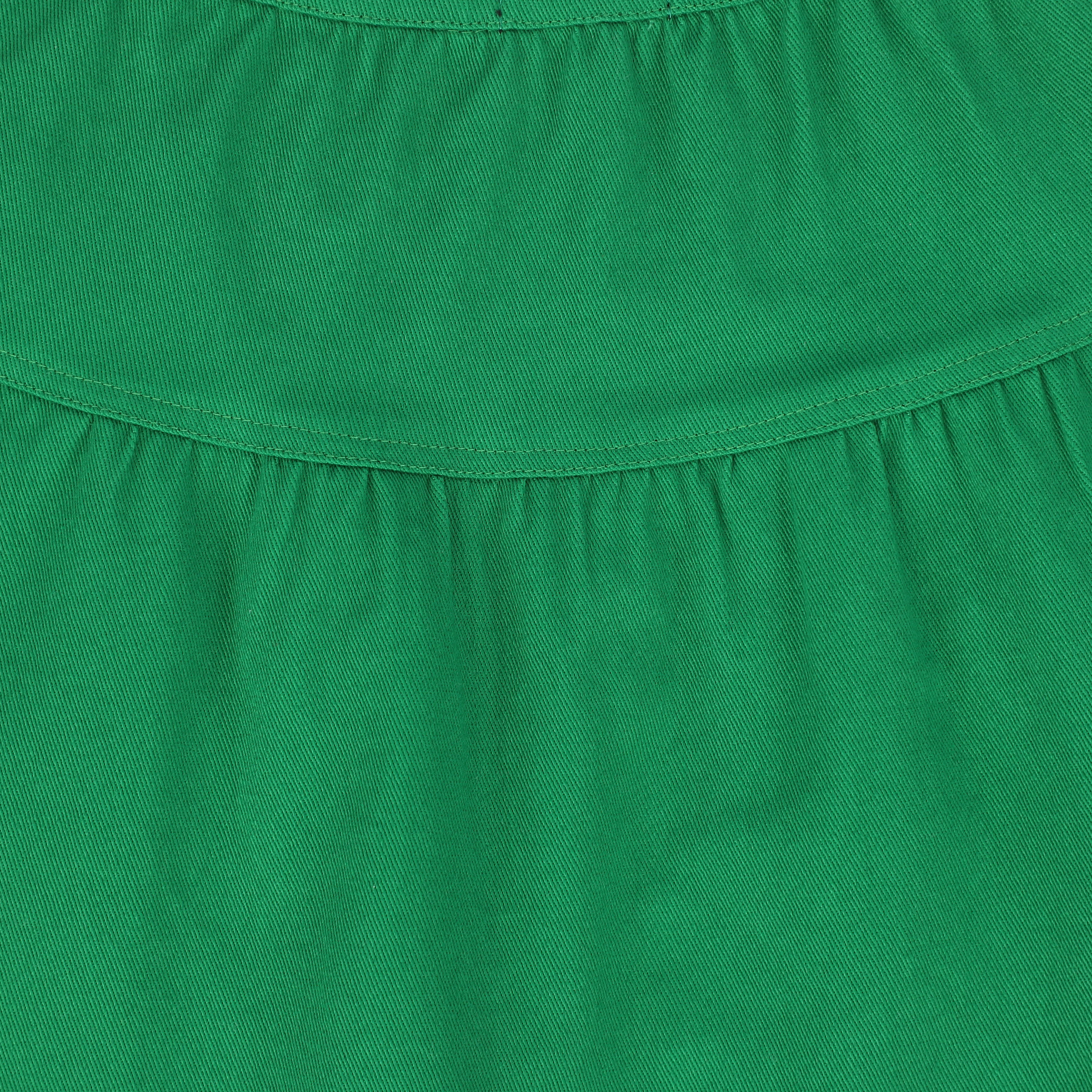 BAMBOO GREEN DENIM WAISTED SKIRT [FINAL SALE] - Image 3