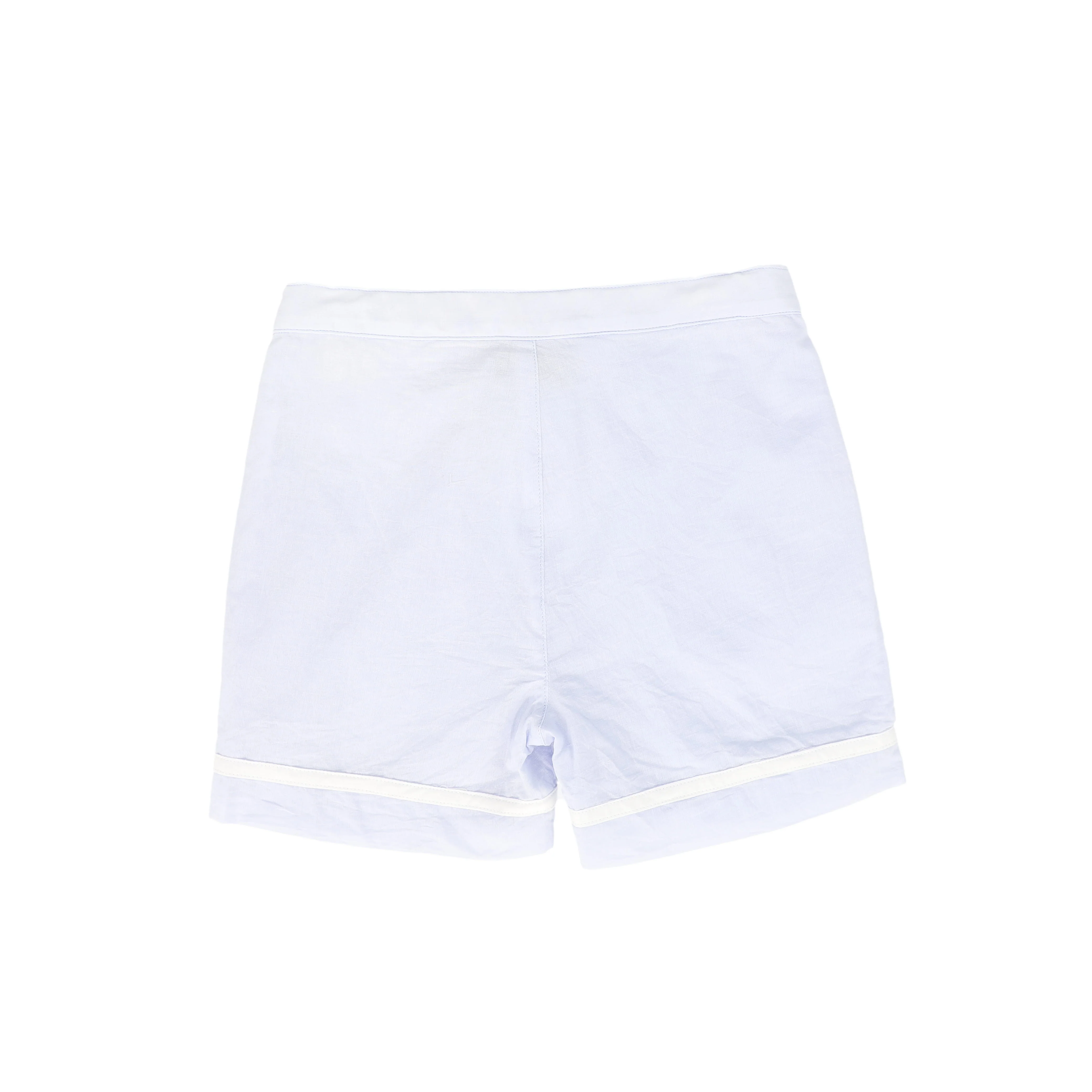 BAMBOO LIGHT BLUE TRIM SHORTS [FINAL SALE] - Image 2