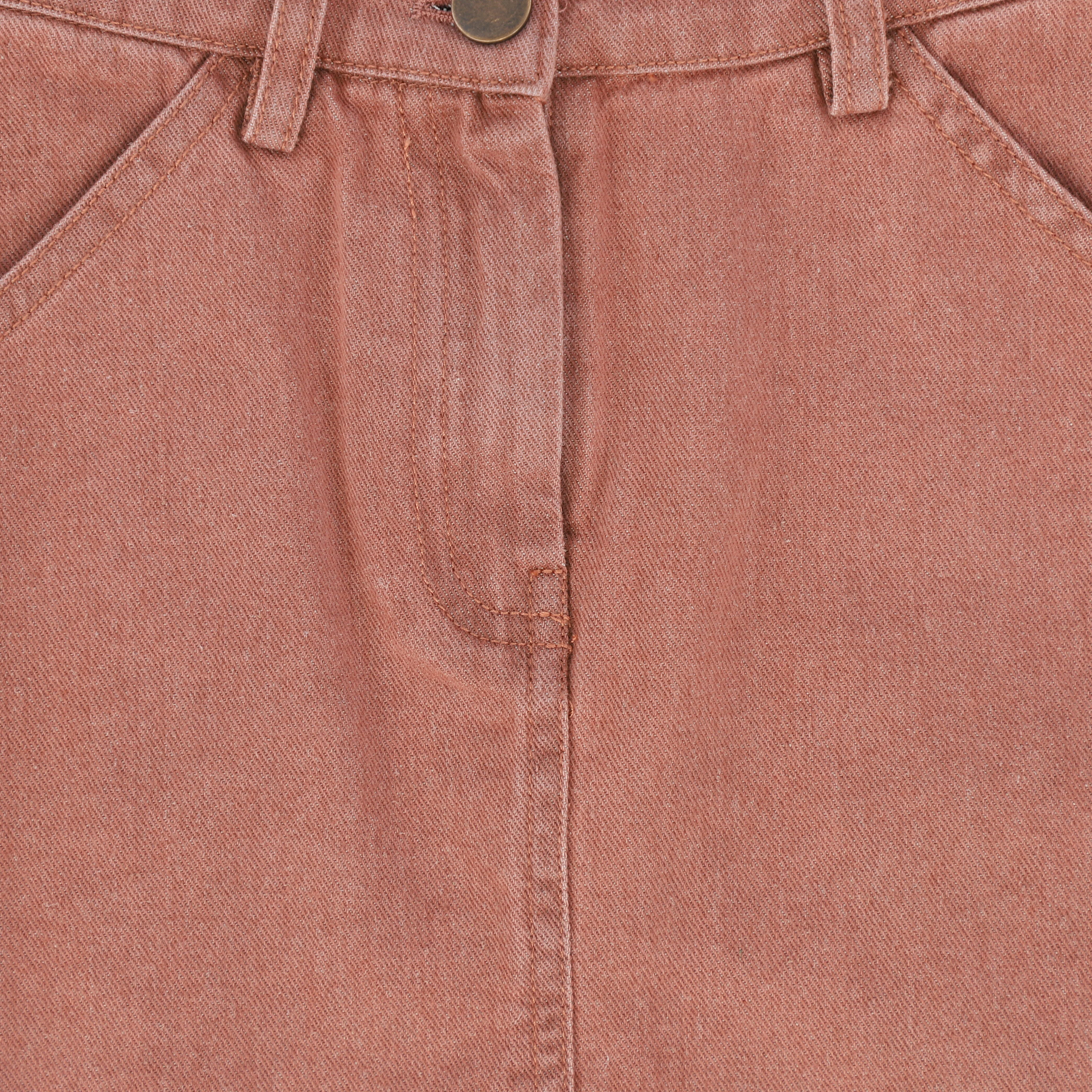 BAMBOO MAUVE DENIM SIDE POCKET SKIRT [FINAL SALE] - Image 3