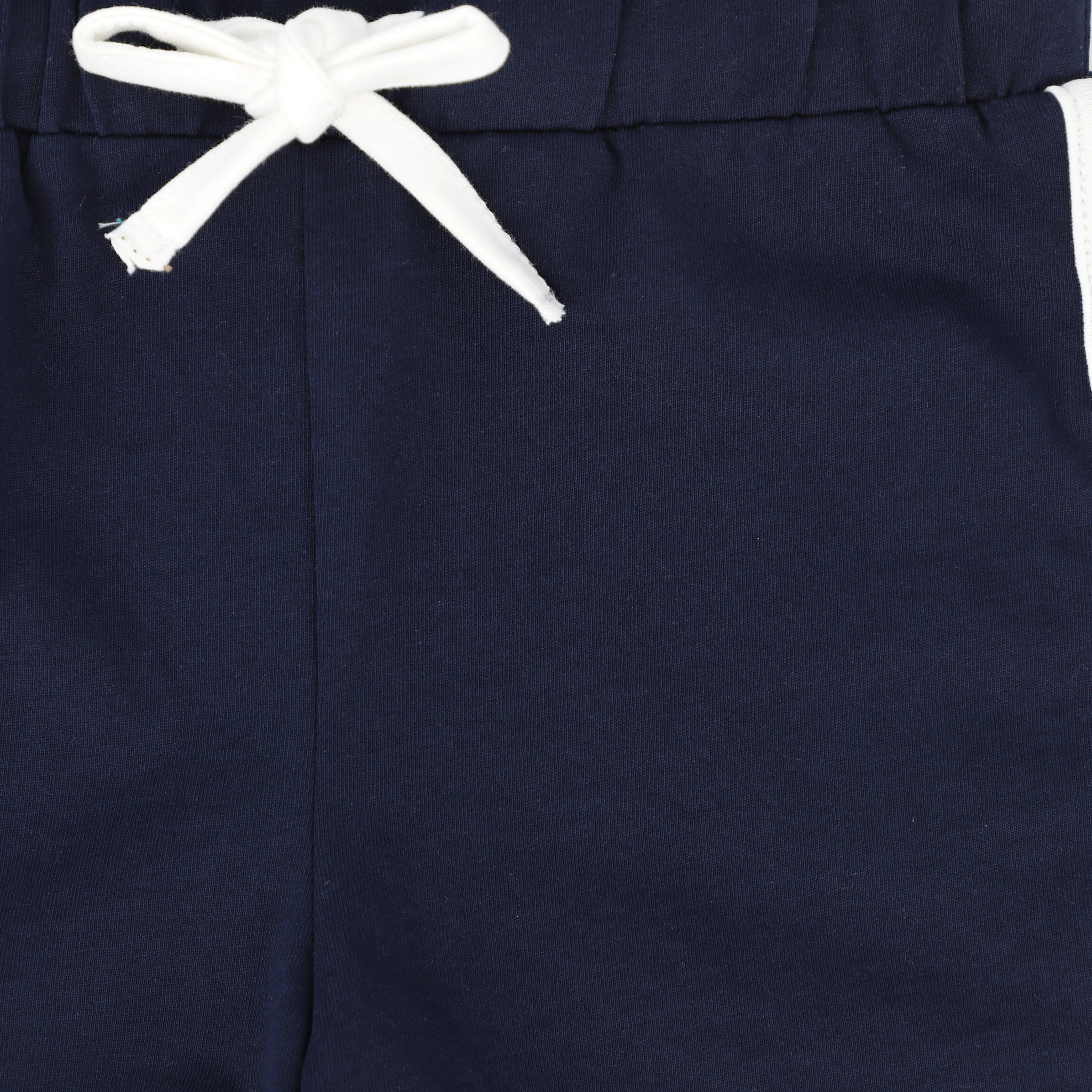 BAMBOO NAVY CONTRAST TRIM SHORTS [FINAL SALE] - Image 3