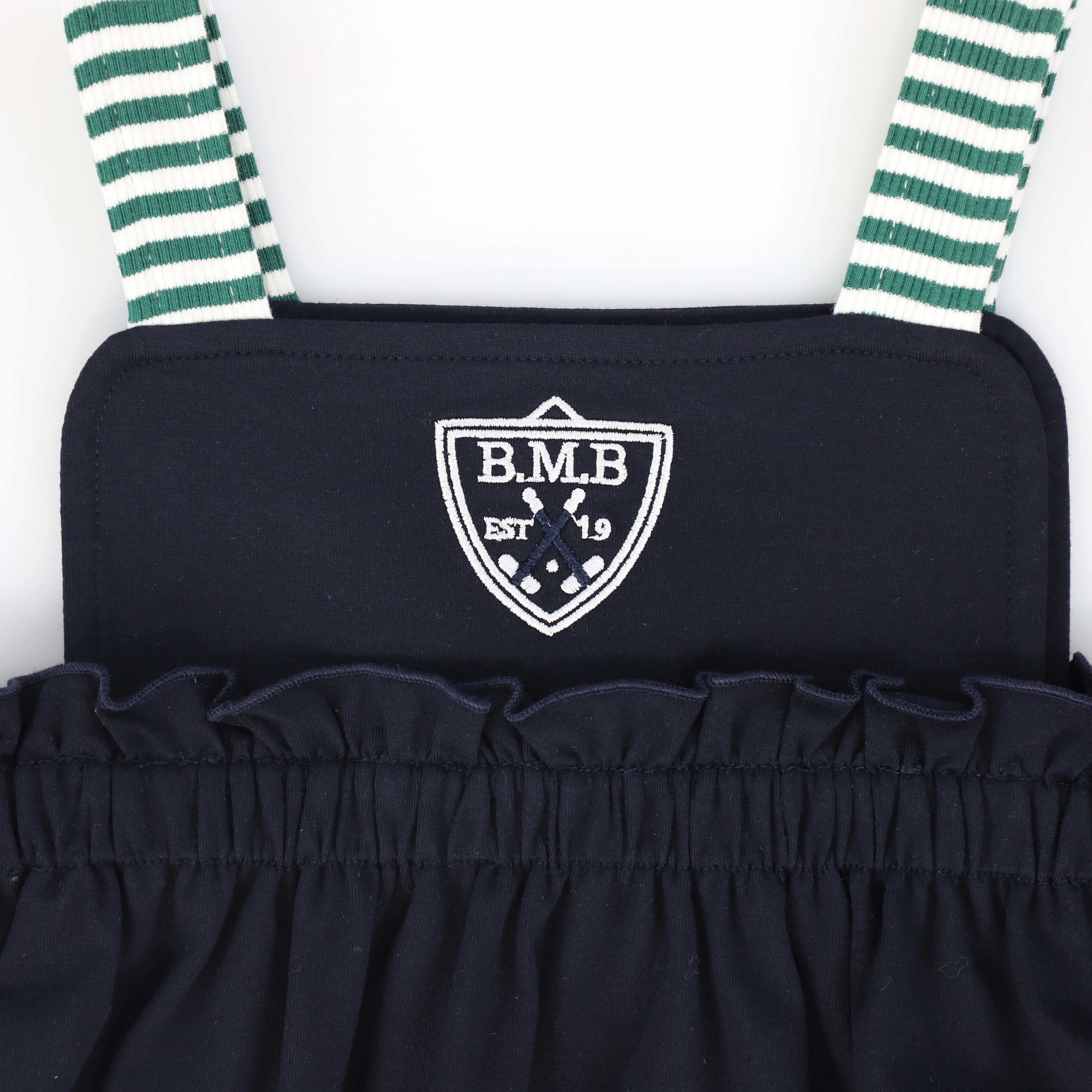 BAMBOO NAVY EMBLEM TRIM HIGH WAIST JUMPER [FINAL SALE] - Image 3