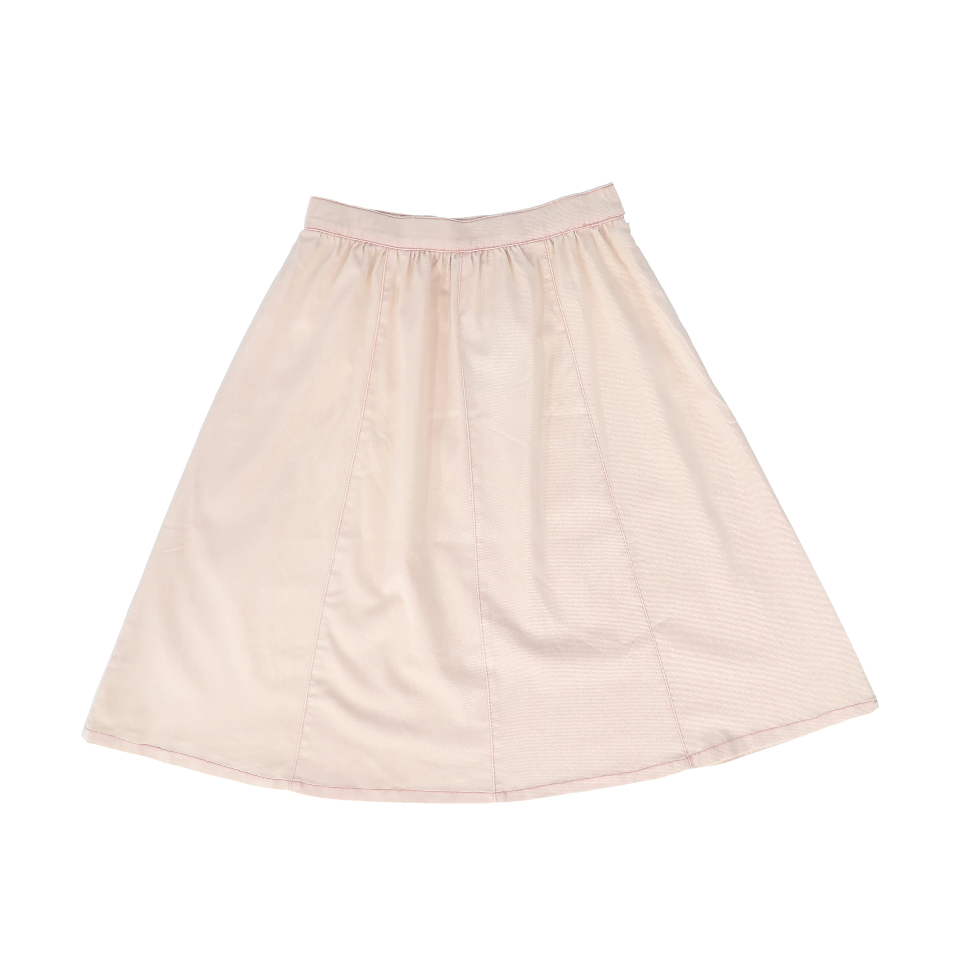 BAMBOO PINK DENIM PANEL SKIRT [FINAL SALE] - Image 2