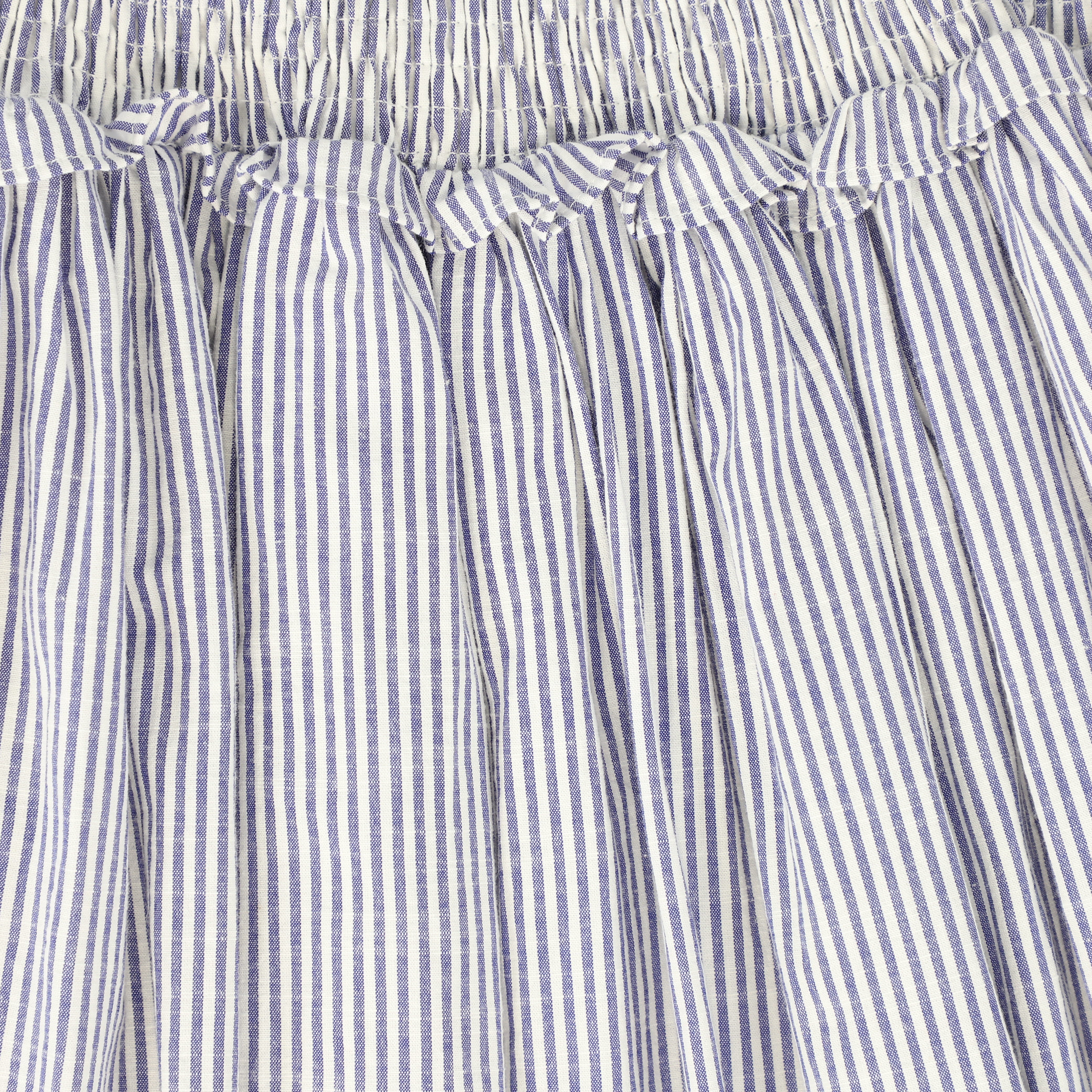 BAMBOO NAVY/WHITE STRIPED SMOCKED SKIRT [FINAL SALE] - Image 3