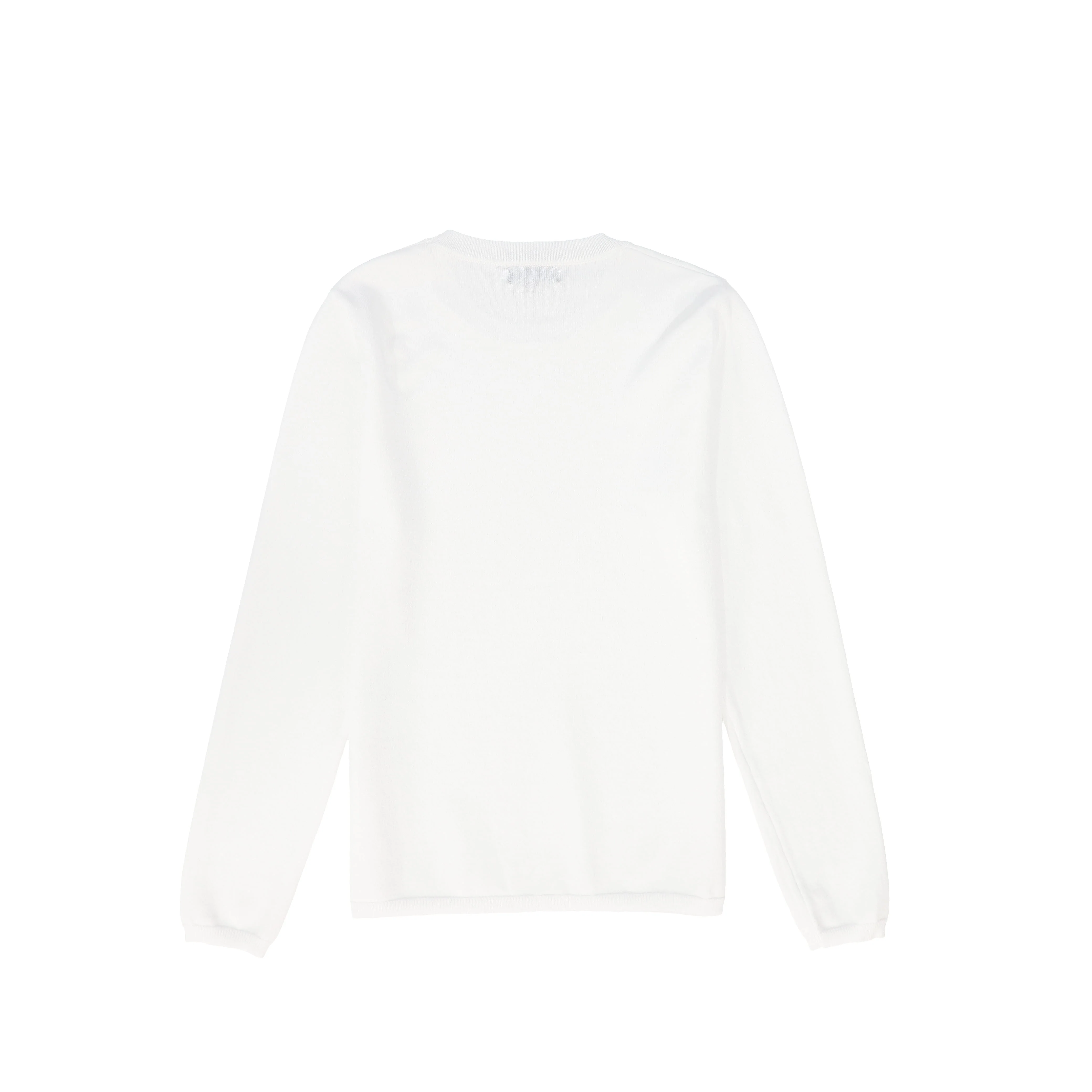BAMBOO WHITE FLAT KNIT SWEATER [FINAL SALE] - Image 2