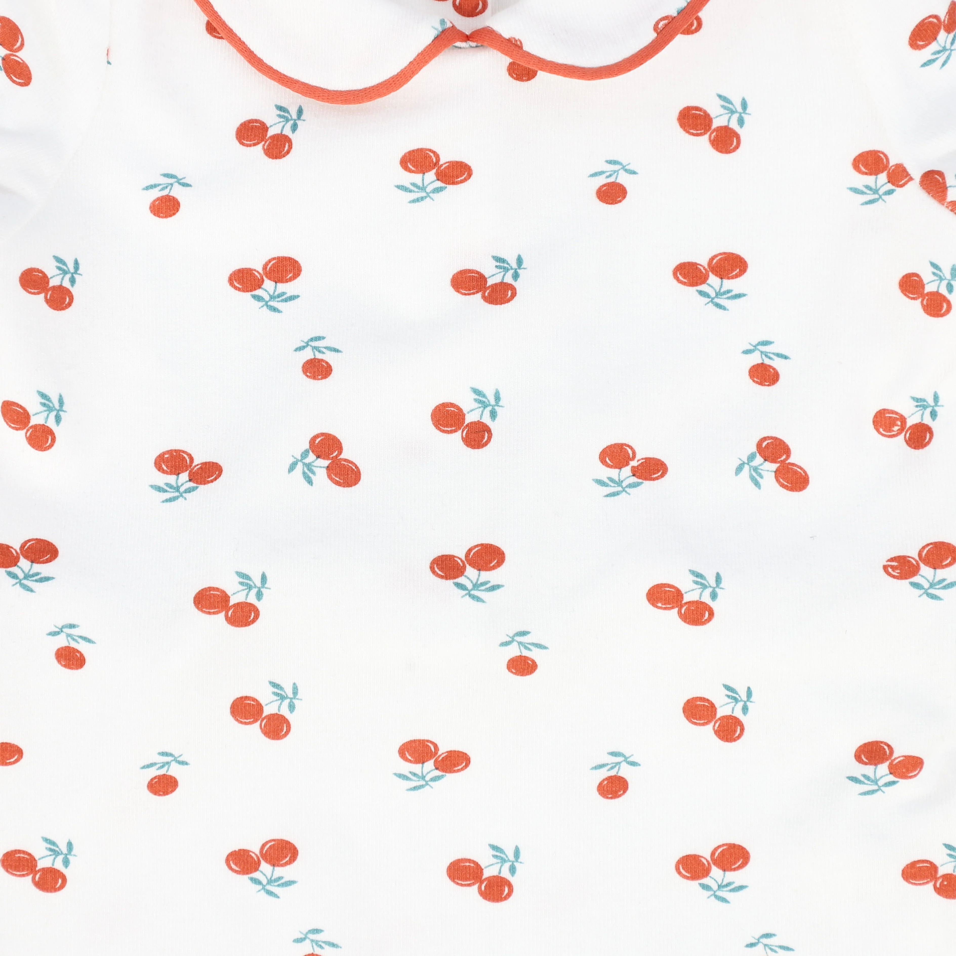 BEBE JOLEE RED PIPED PRINTED FOOTIE - Image 2