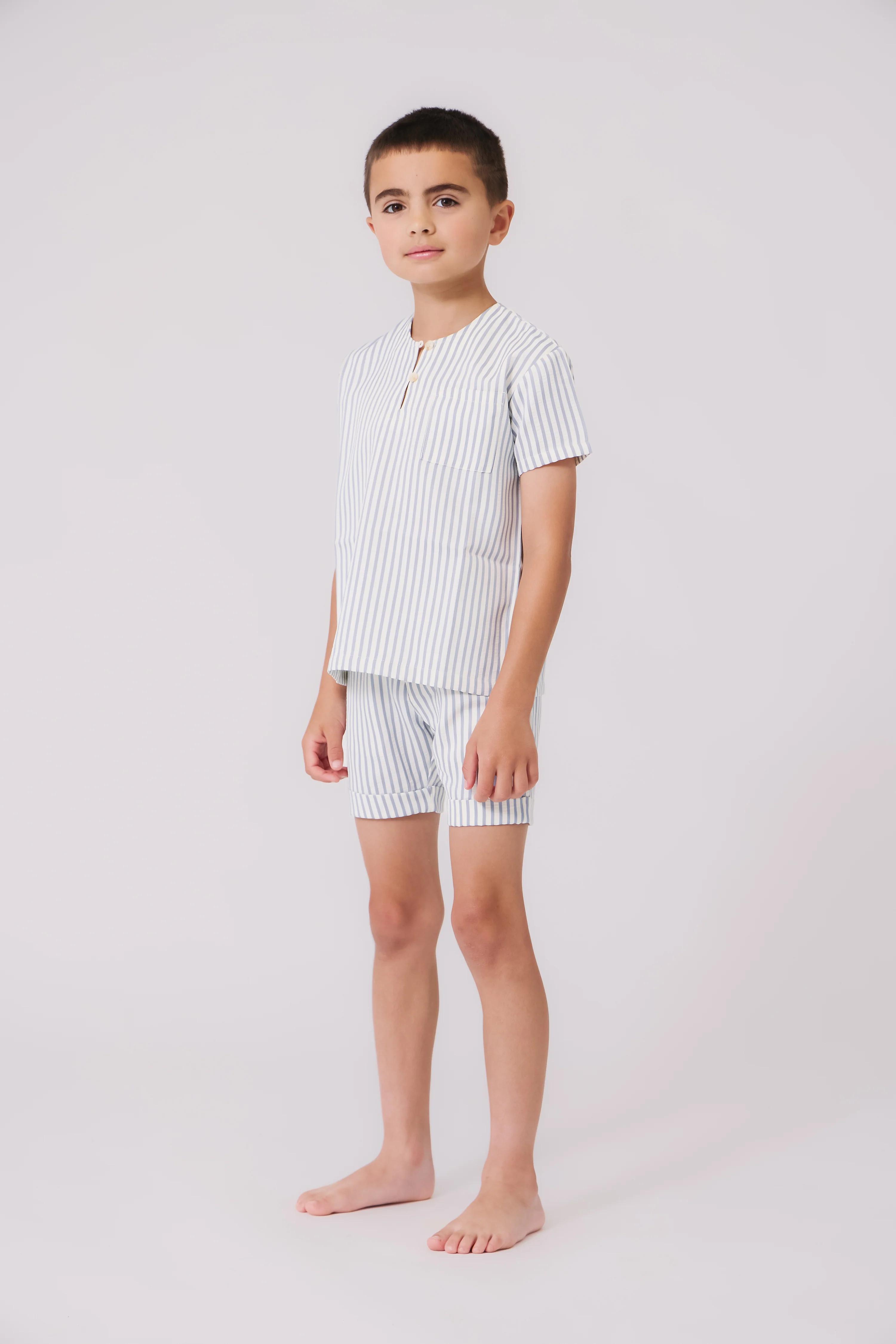 KIPP BLUE STRIPED SHORTS [FINAL SALE] - Image 2