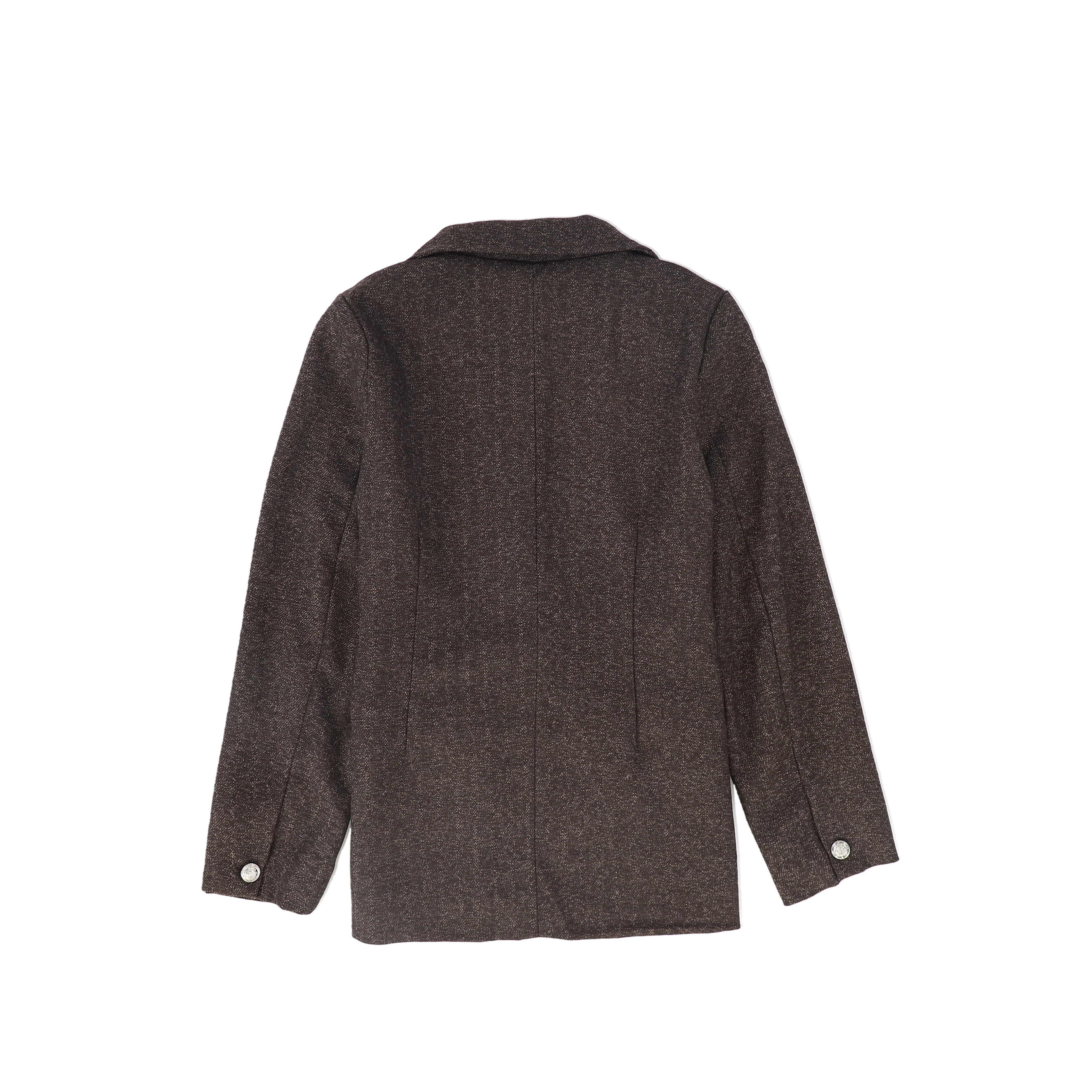 LE BOURDON BROWN TEXTURED BLAZER [FINAL SALE] - Image 2
