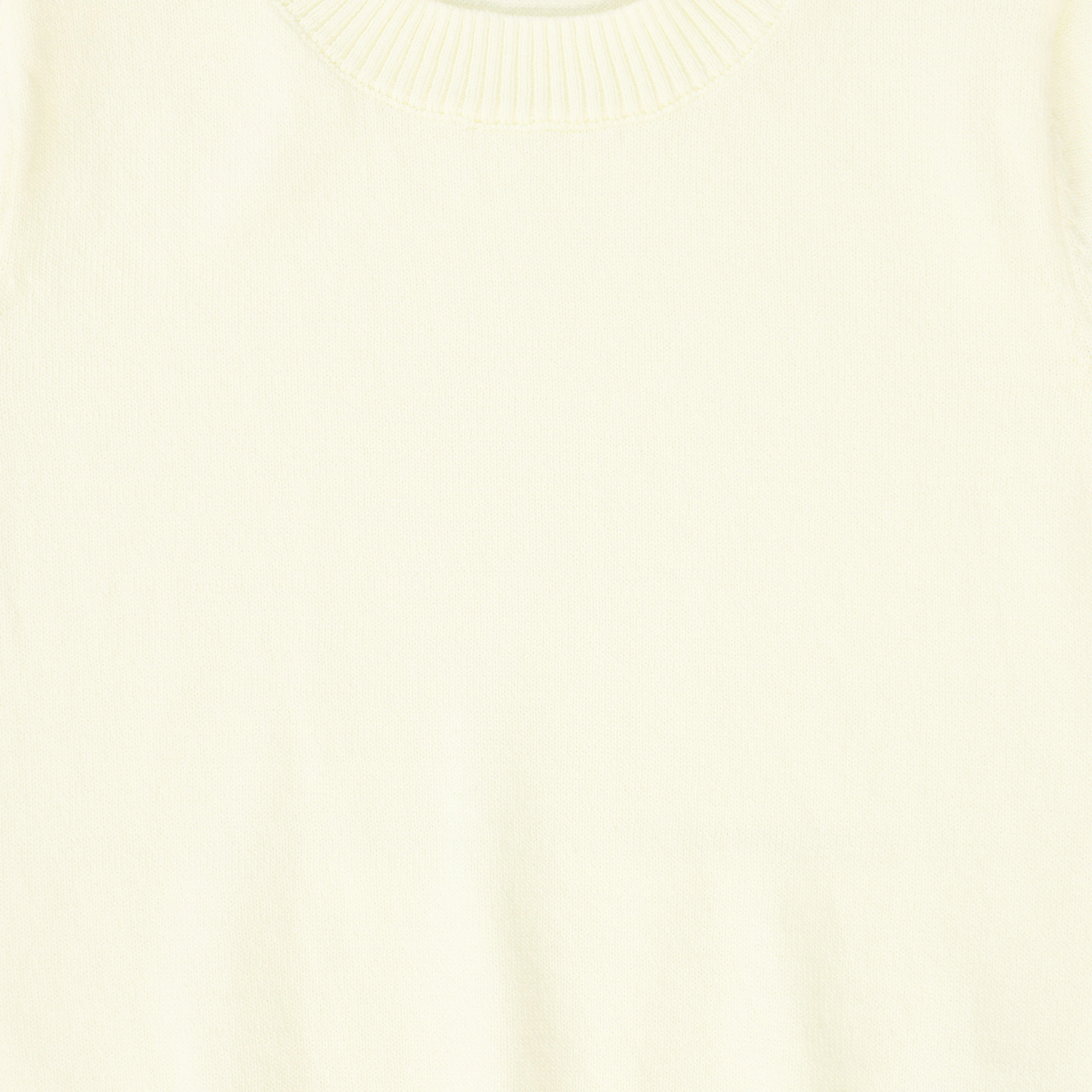 LE BOURDON CREAM SS KNIT SWEATER [FINAL SALE] - Image 3