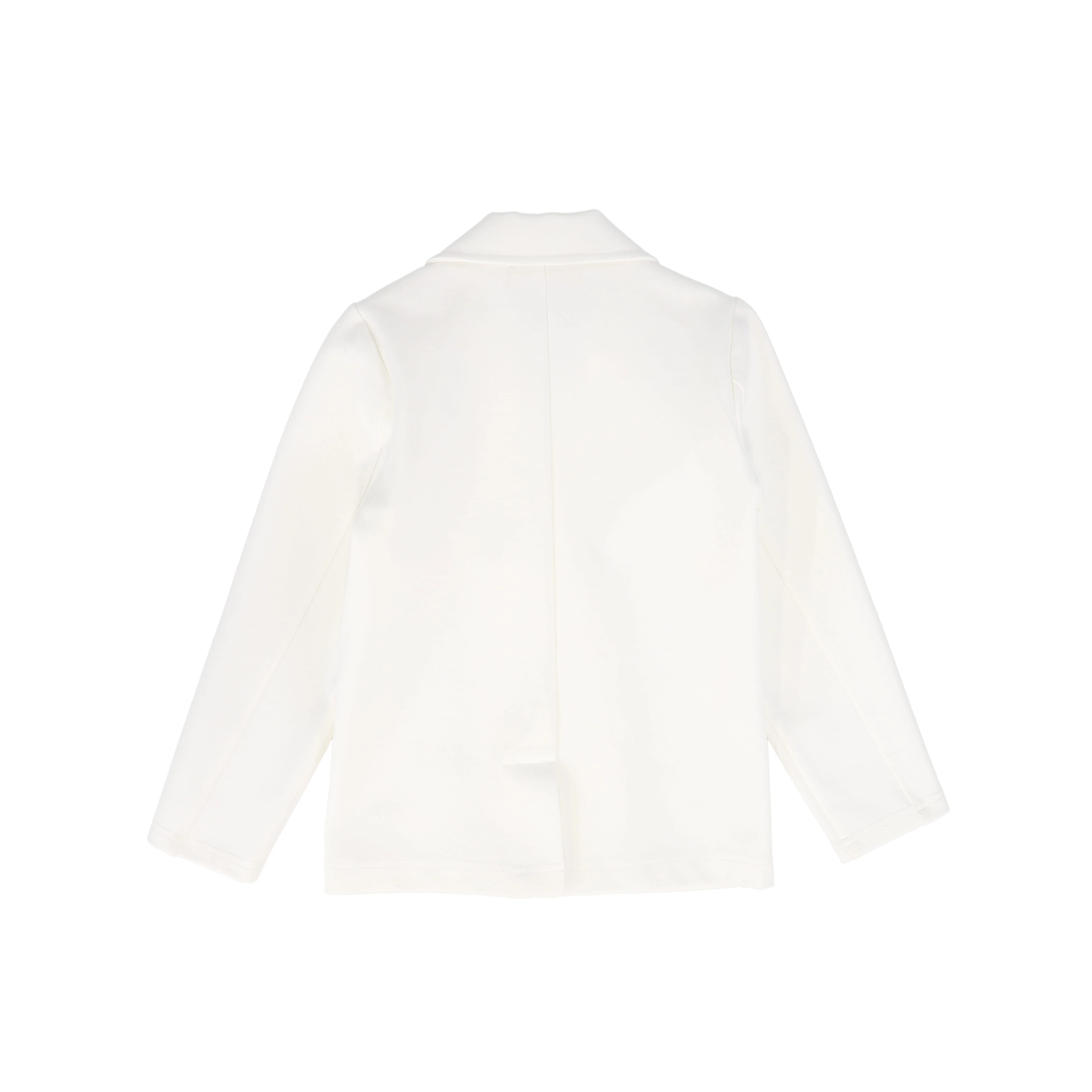 LE BOURDON IVORY PONTE EMBROIDERED POCKET BLAZER [FINAL SALE] - Image 2