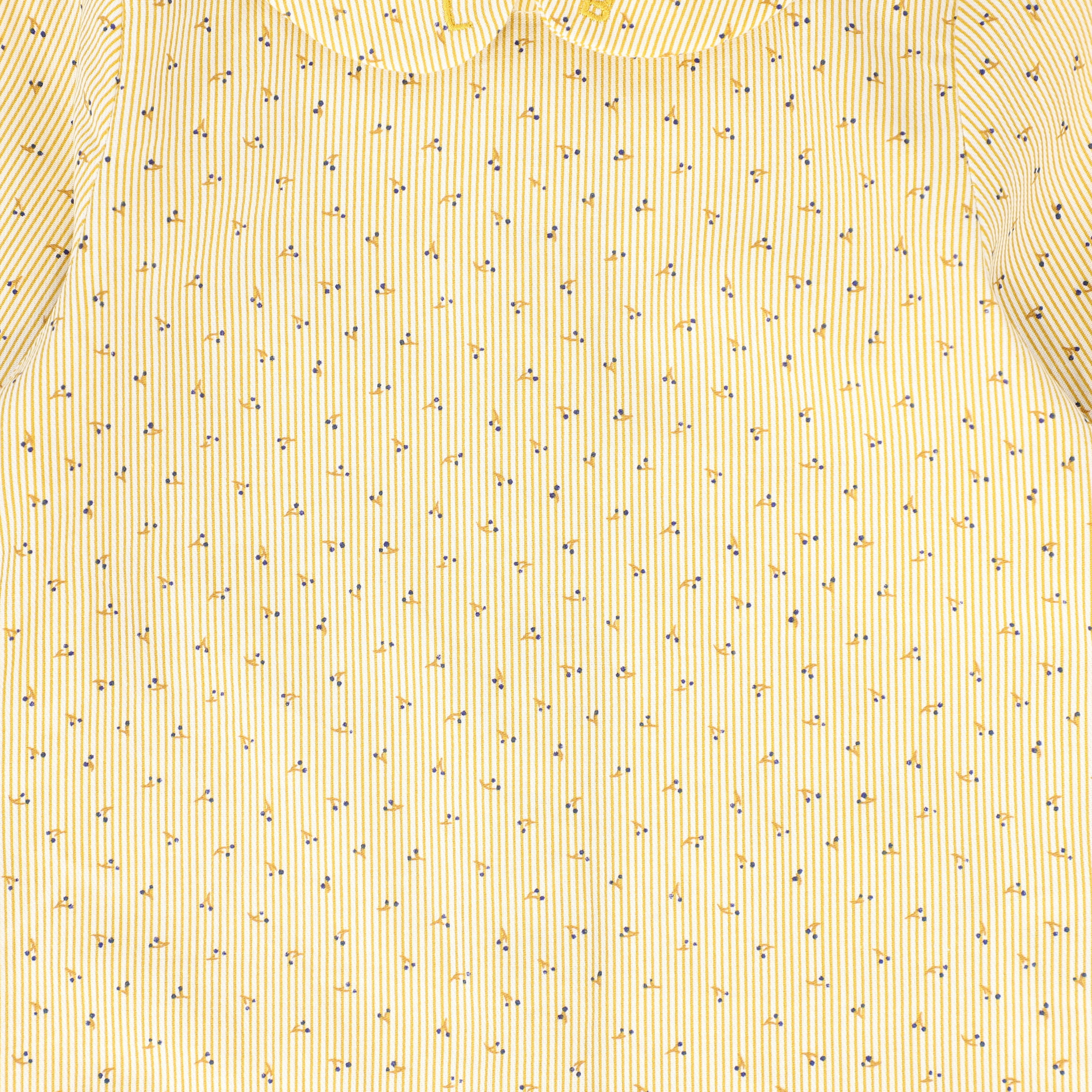 LE BOURDON PALE YELLOW CHERRY BUTTON SHIRT [FINAL SALE] - Image 3