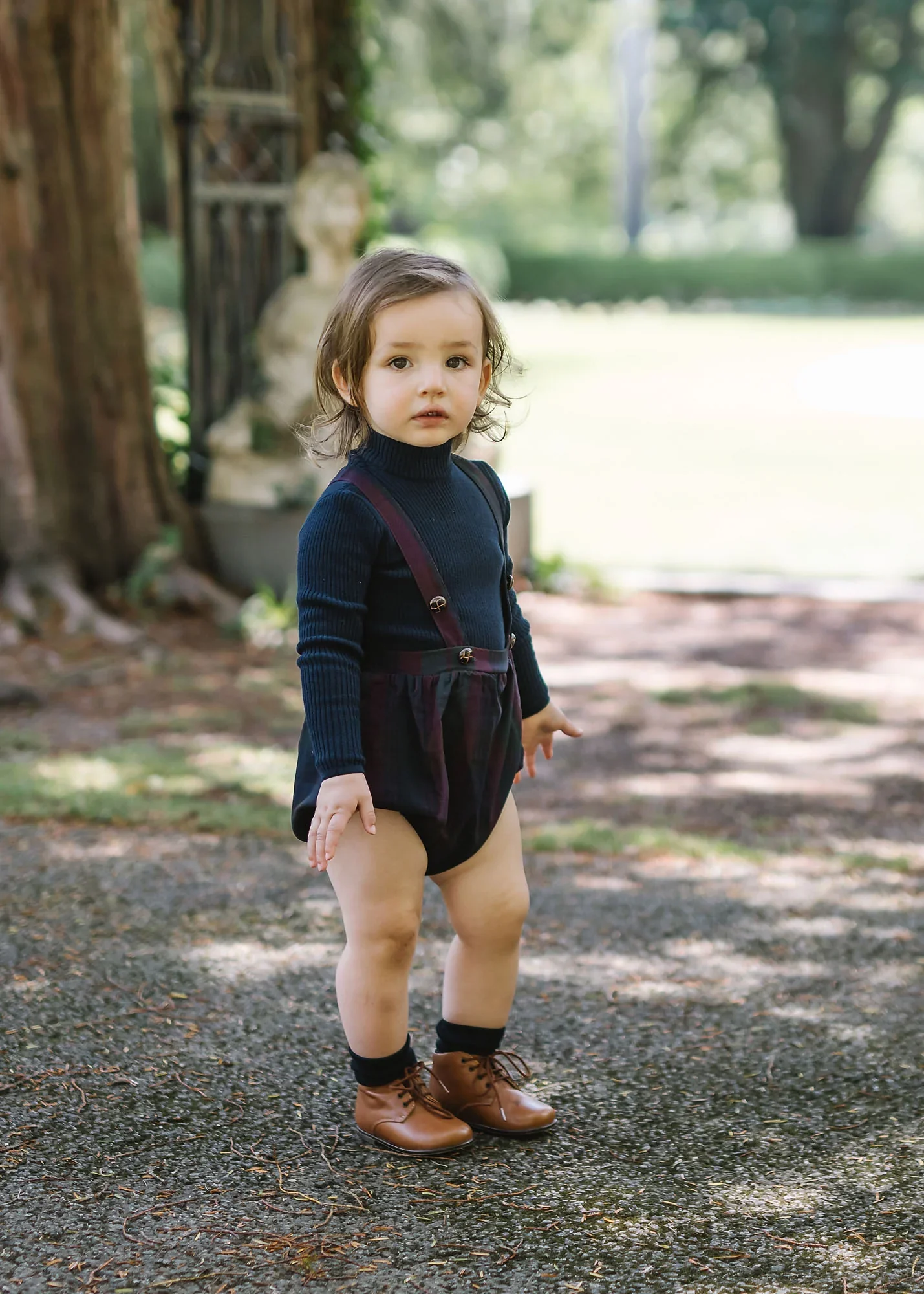 LIL LEGS NAVY KNIT MOCKNECK [FINAL SALE] - Image 2