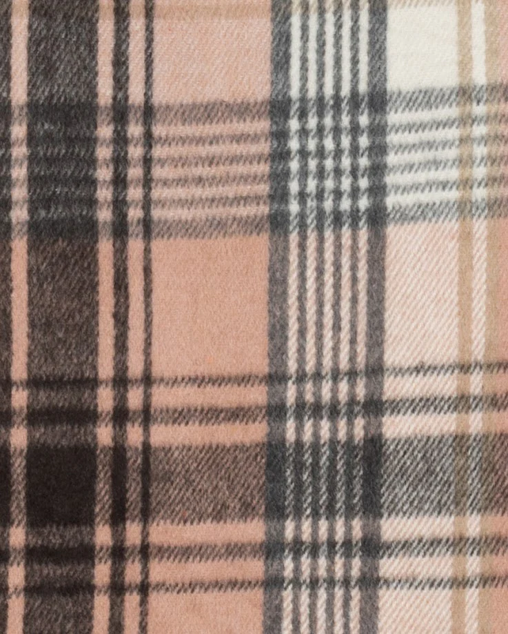 ONE CHILD CHARCOAL/TAN WOOL PLAID PLEAT JUMPER [FINAL SALE] - Image 2