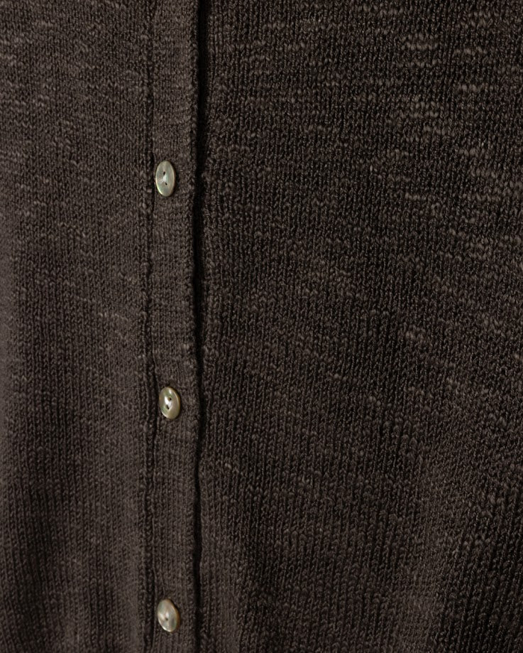PAPILLON OLIVE GREEN WOOL KNIT CARDIGAN [FINAL SALE] - Image 2