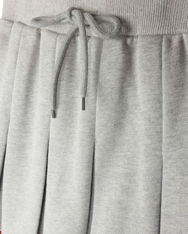PHIL AND PHOEBE GREY STRIPED TRIM PLEATED SKIRT [FINAL SALE] - Image 2