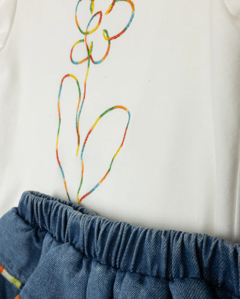 PHIL AND PHOEBE WHITE FLOWER BLOOMER SET [FINAL SALE] - Image 2