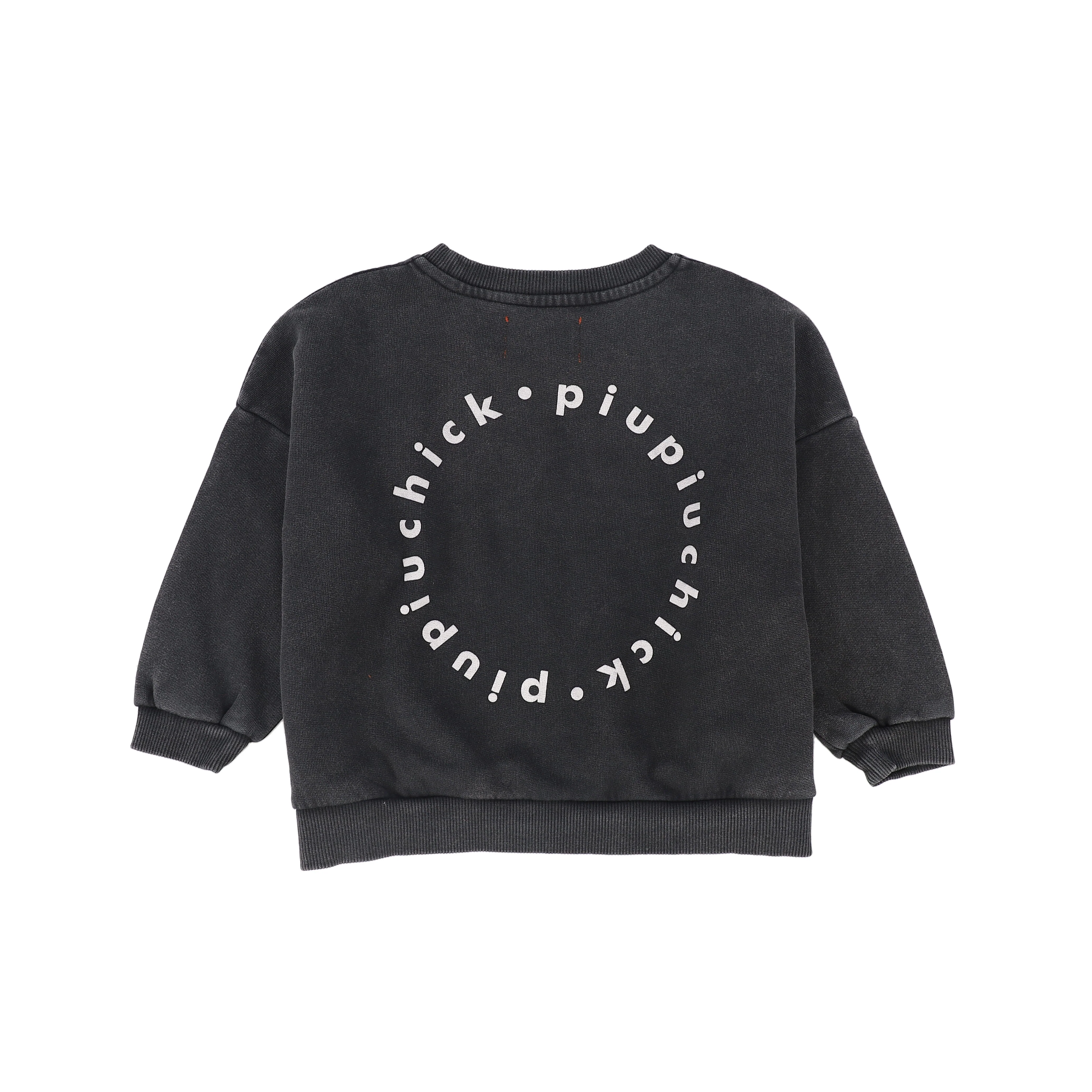 PIUPIUCHICK BLACK WASH LOGO PATCH SWEATSHIRT [FINAL SALE] - Image 2