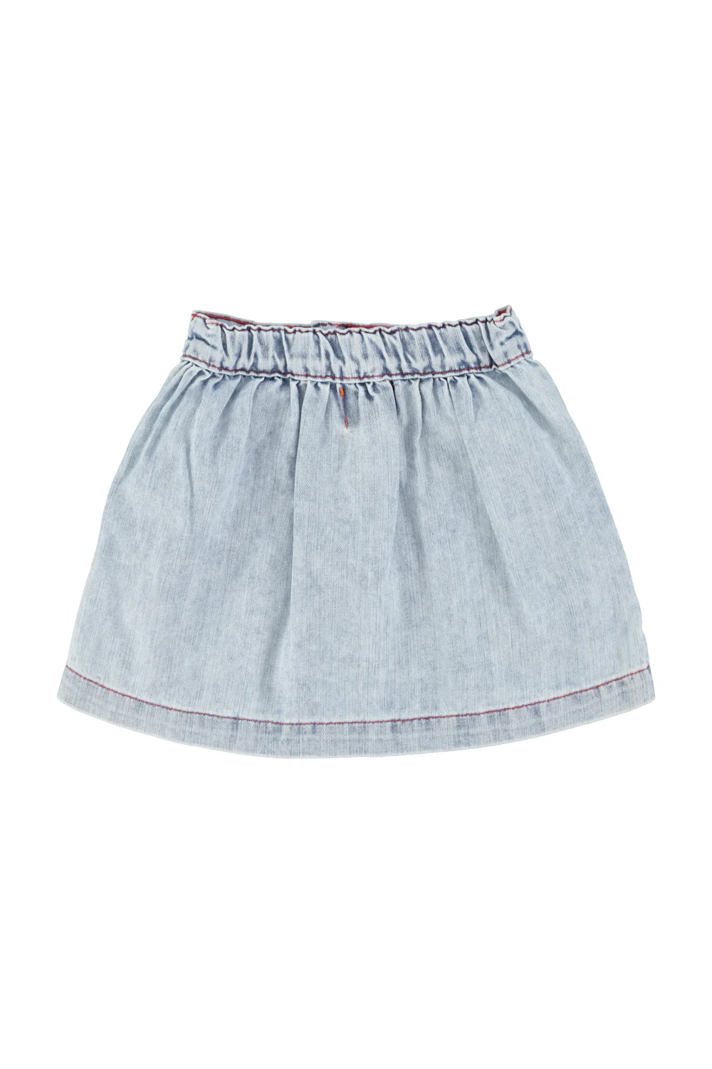 PIUPIUCHICK LIGHT BLUE DENIM STITCHED SKIRT [FINAL SALE] - Image 2