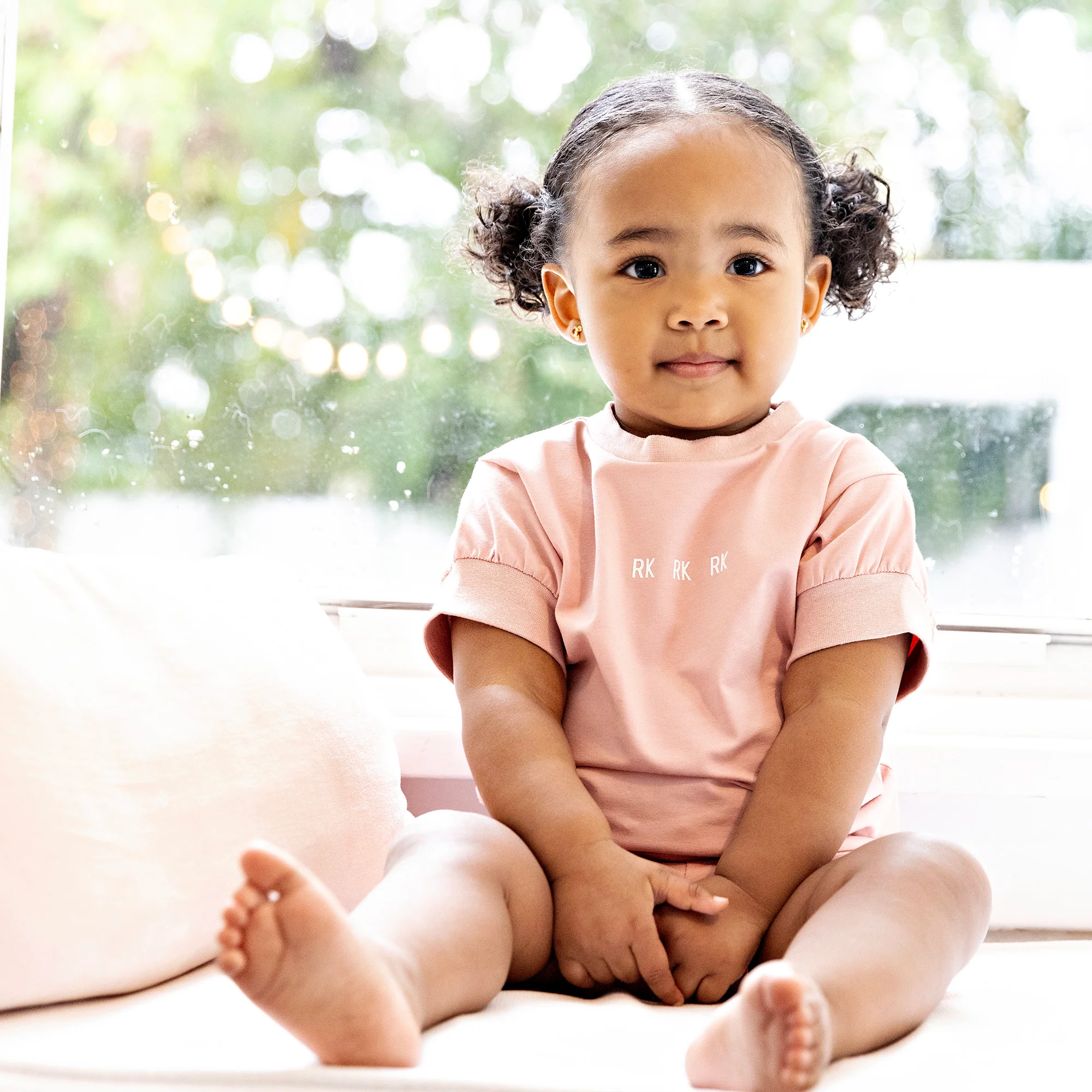 RETRO KID PINK LOGO SHORTS SET [FINAL SALE] - Image 2
