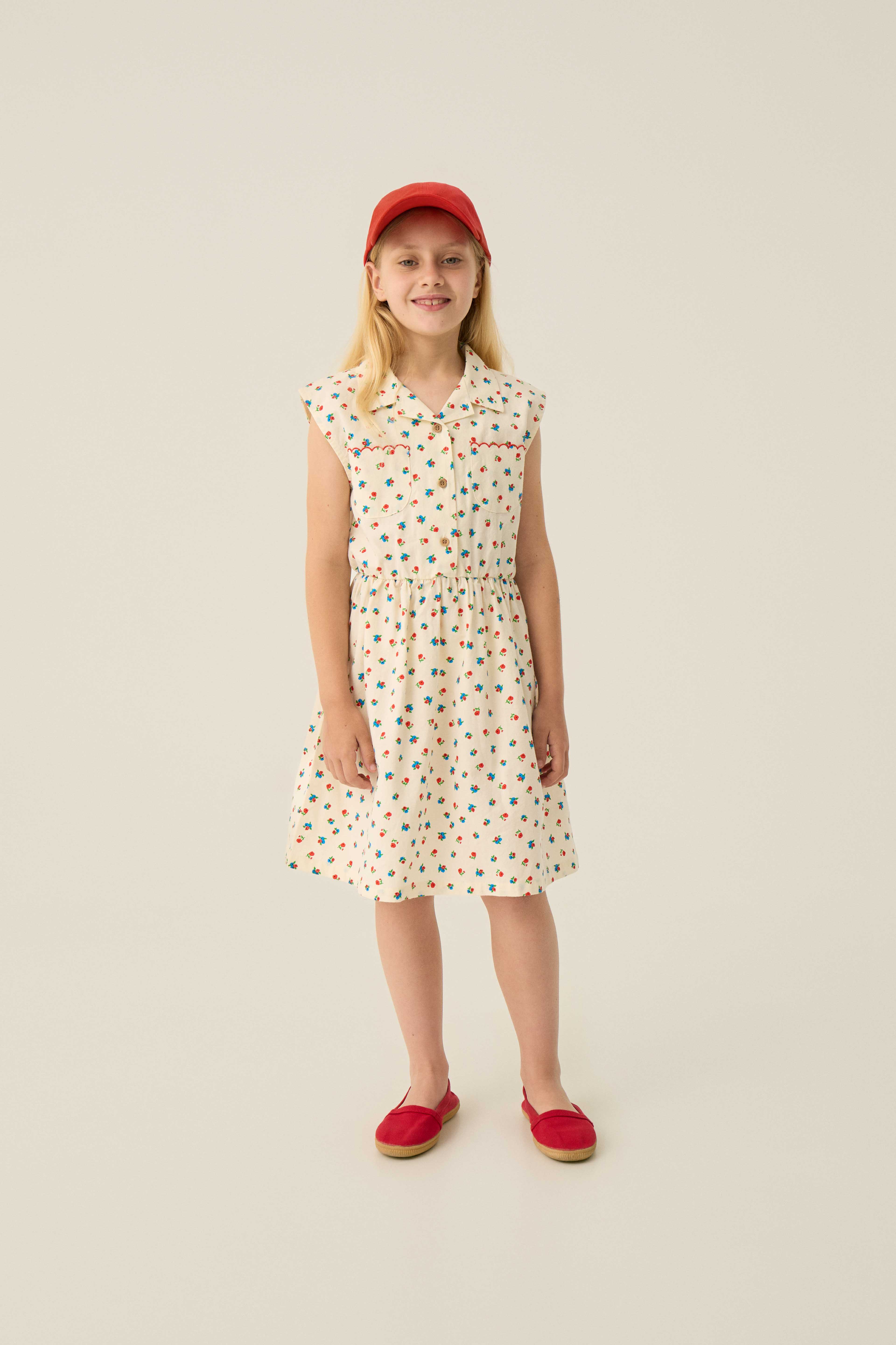 THE CAMPAMENTO WHITE FLORAL PRINTED DRESS [FINAL SALE] - Image 2