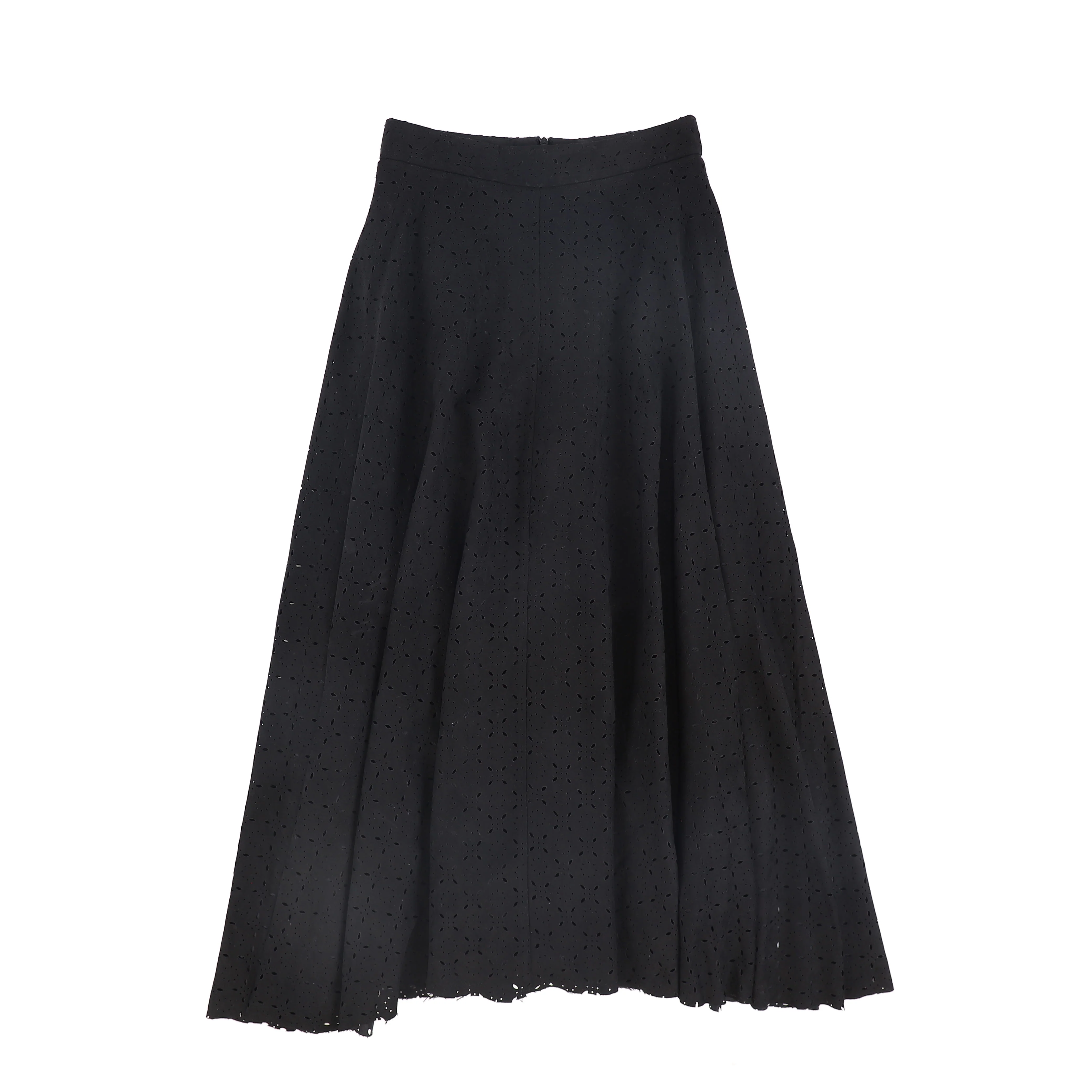 VALENTINA BLACK FLOWER CUTOUT SKIRT [FINAL SALE] - Image 2