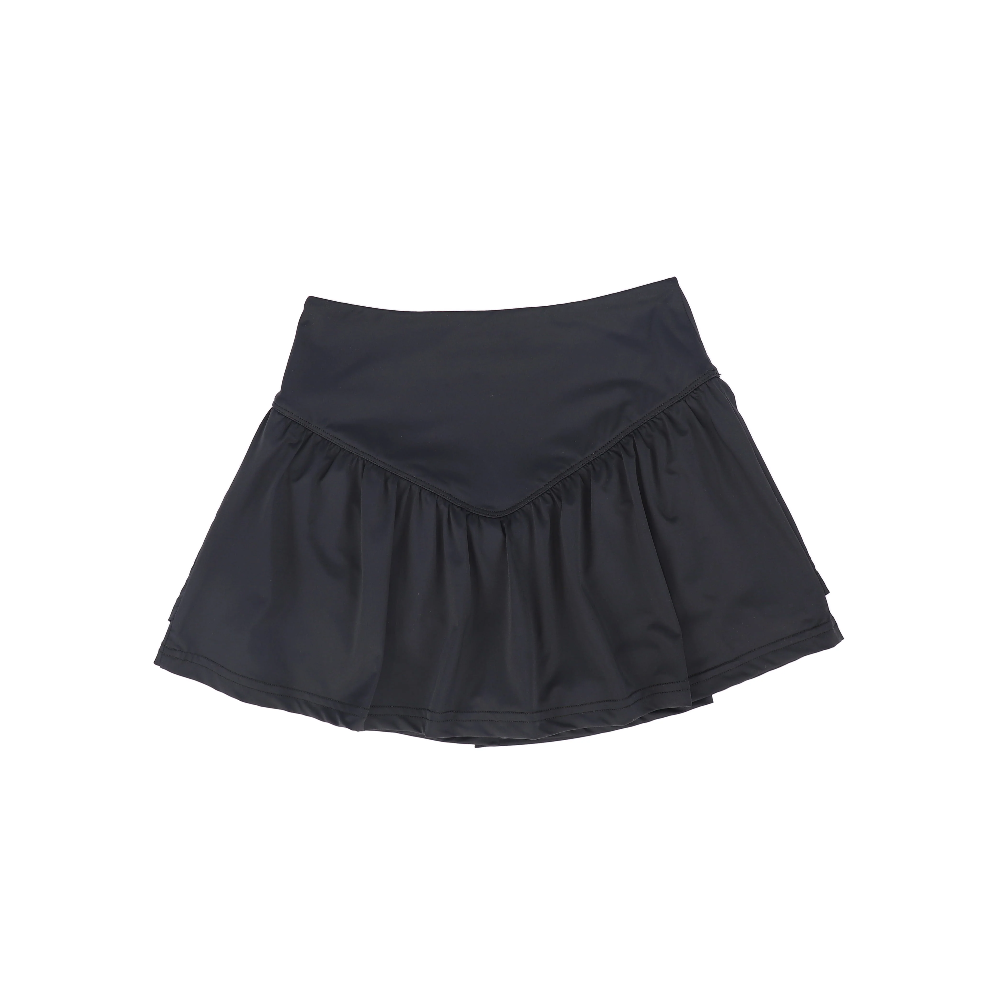 VALENTINA BLACK SHORT SWIM SKIRT - Image 2