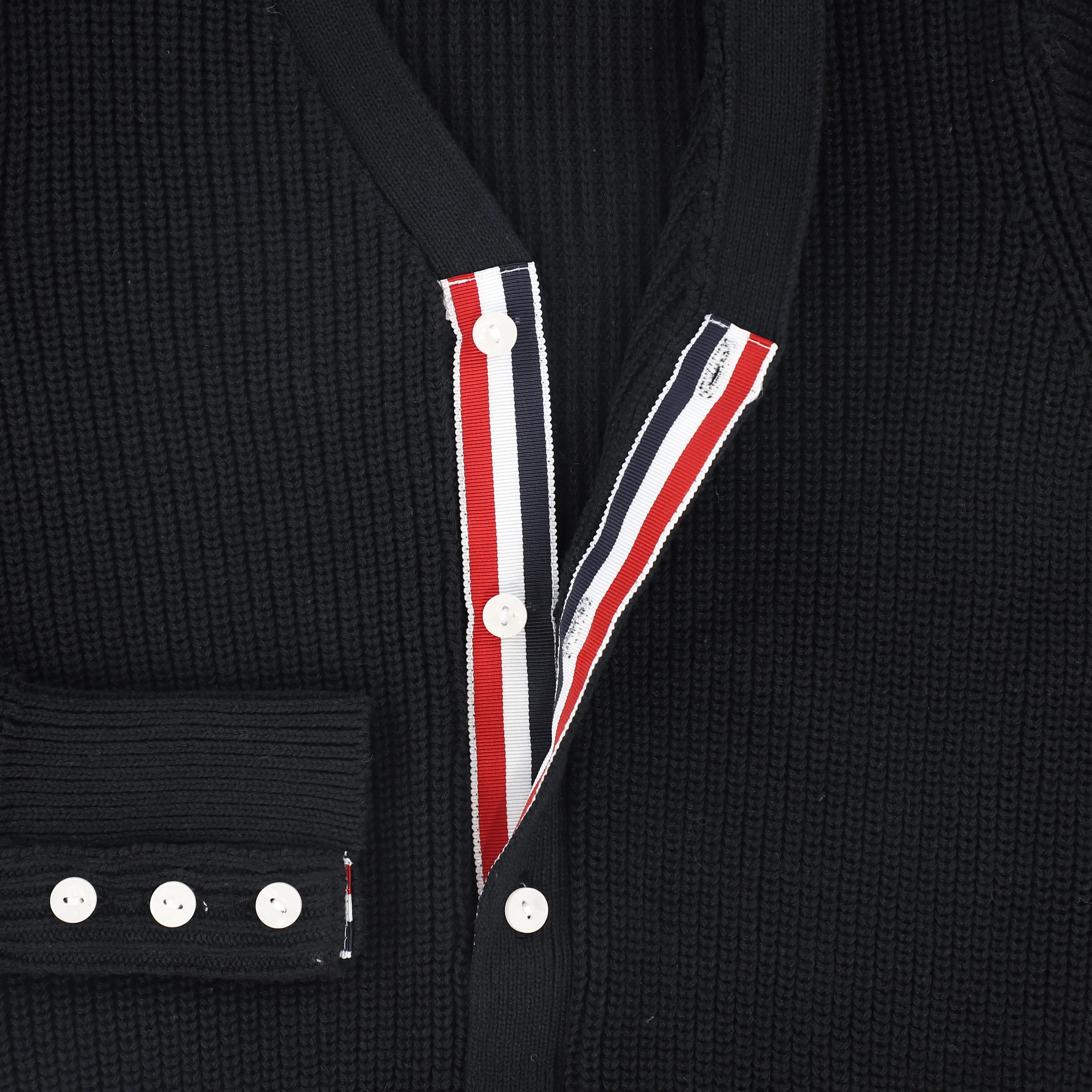 VALENTINA BLACK STRIPE SLEEVE CARDIGAN [FINAL SALE] - Image 3