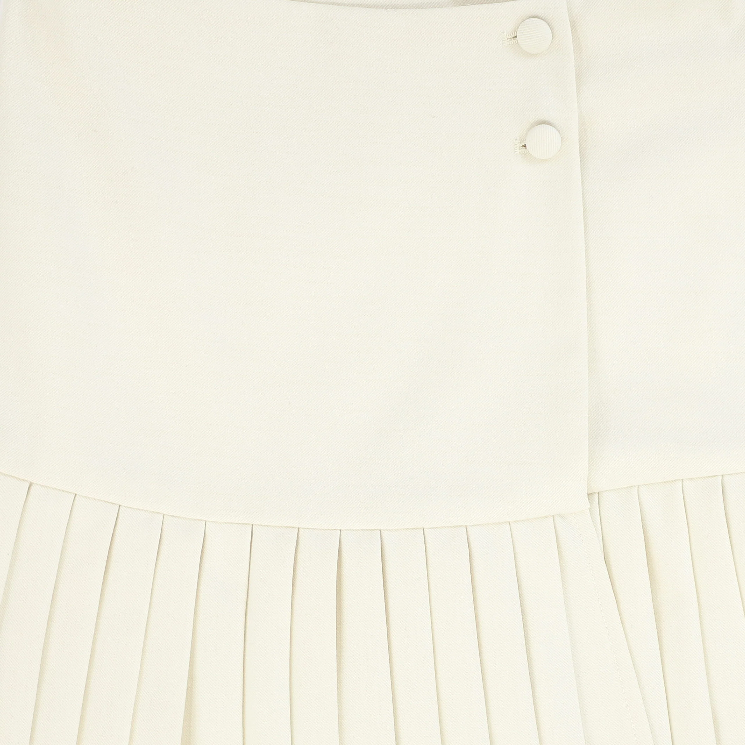 VALENTINA CREAM ACCORDION PLEATED PANEL SKIRT [FINAL SALE] - Image 3
