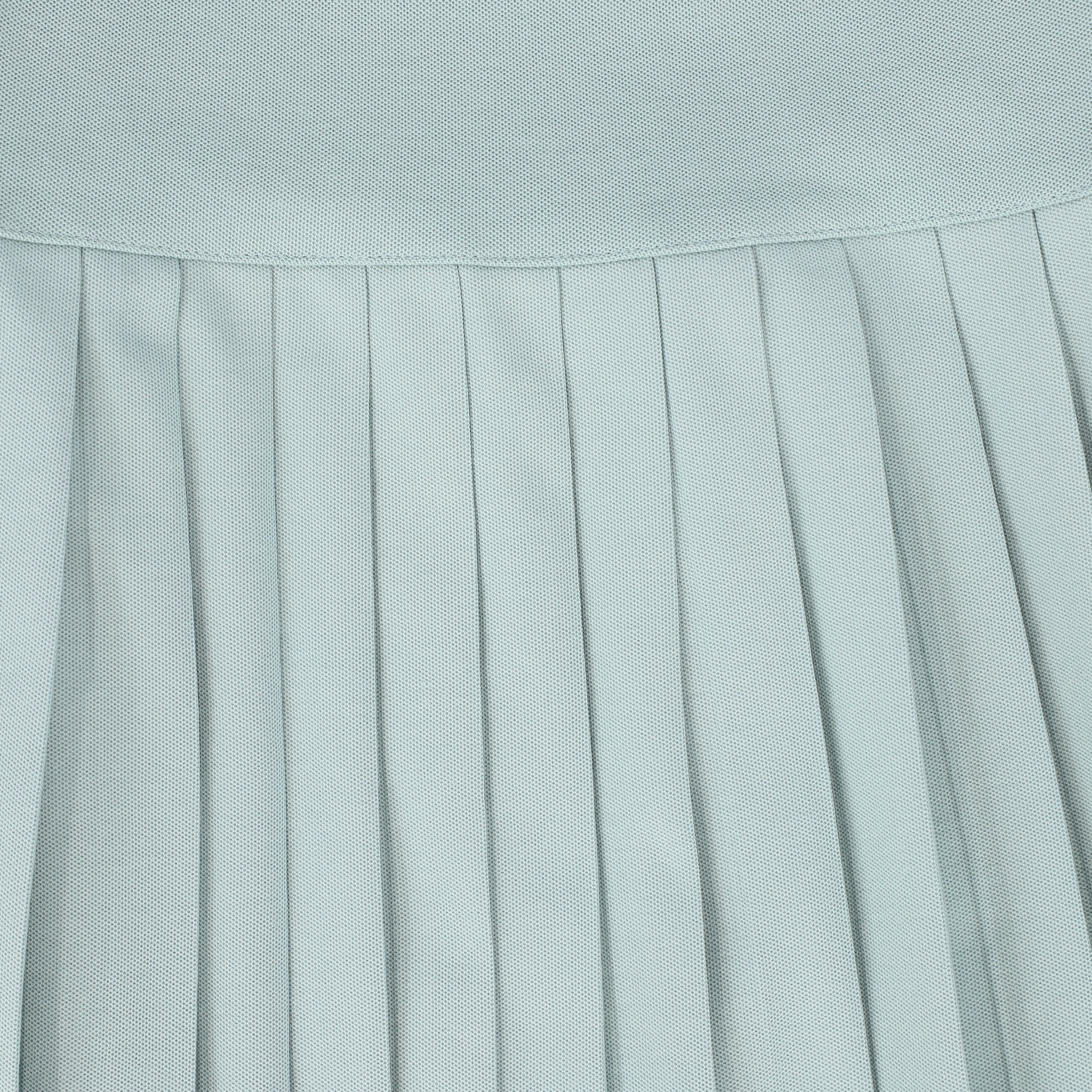 VALENTINA LIGHT BLUE PIQUE PLEATED SKIRT [FINAL SALE] - Image 2