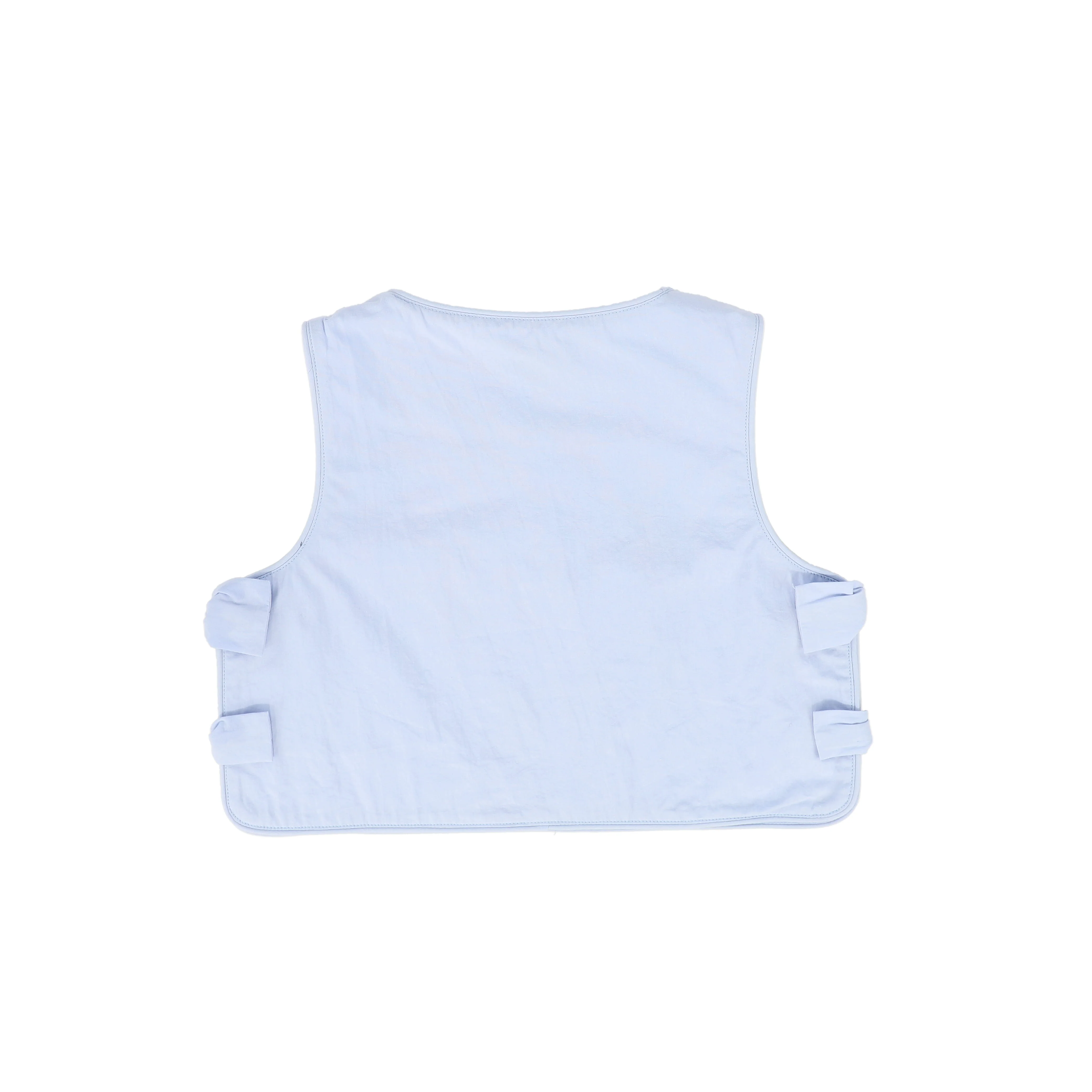 VALENTINA LIGHT BLUE SIDE BOW VEST [FINAL SALE] - Image 2