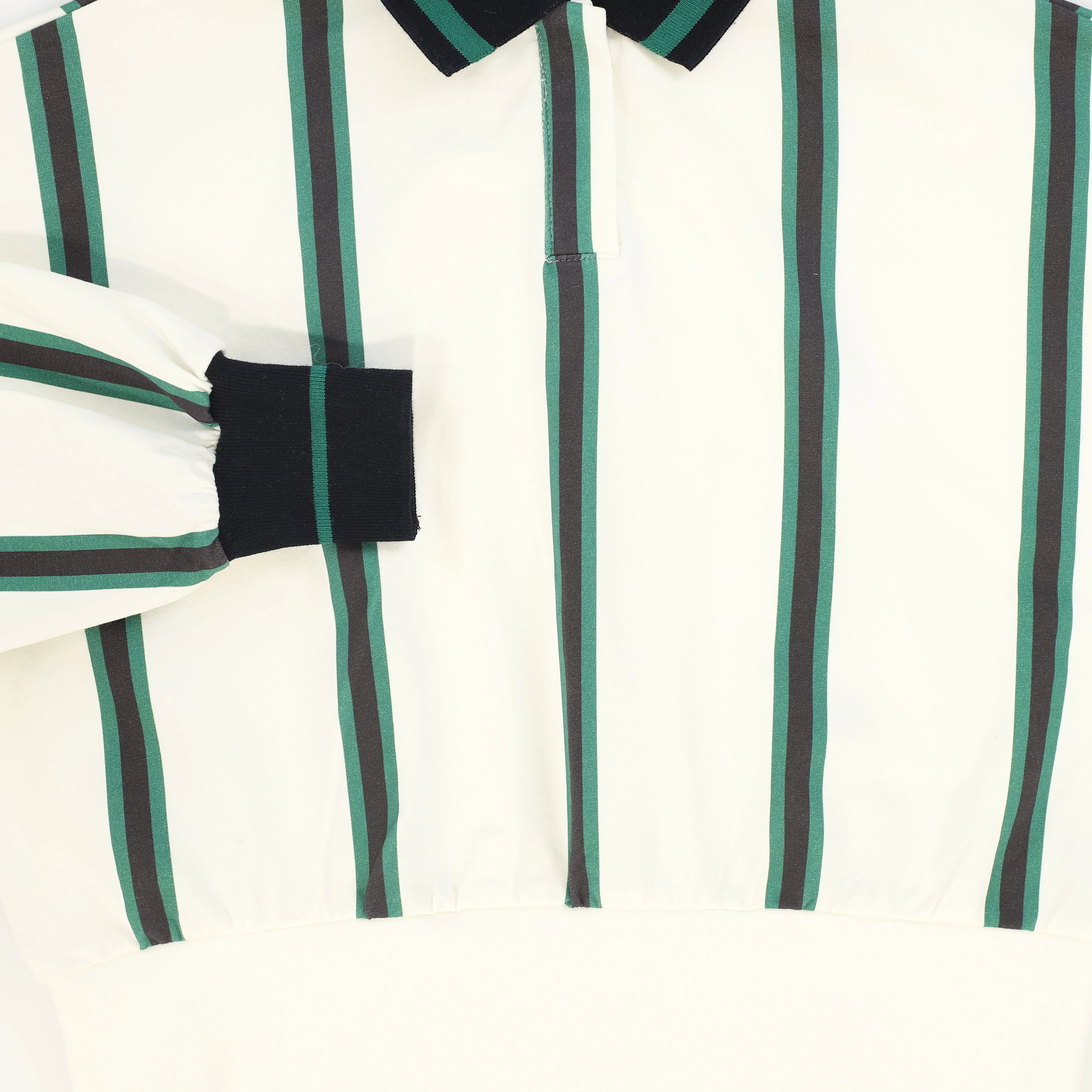 VALENTINA NAVY STRIPE POLO SWEATSHIRT [FINAL SALE] - Image 3