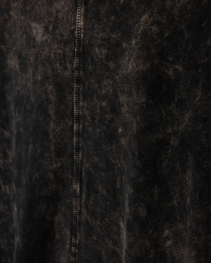 VIBE BLACK MINERAL WASH A-LINE MAXI SKIRT [FINAL SALE] - Image 2