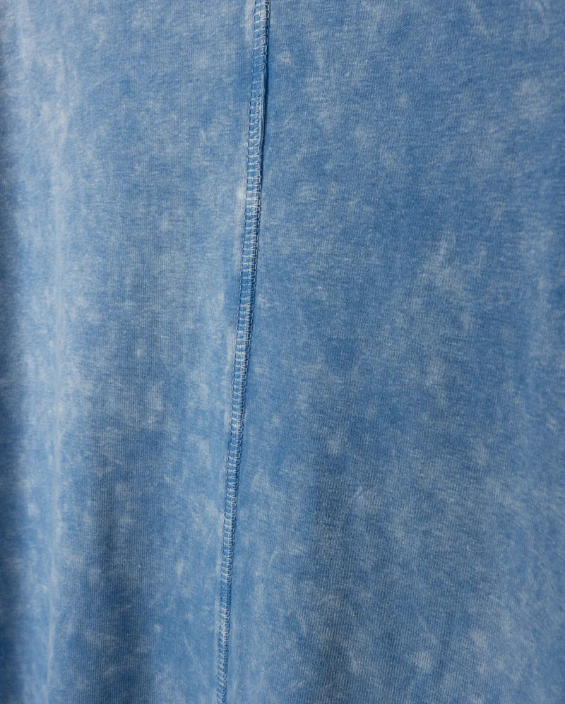 VIBE LIGHT BLUE MINERAL WASH A-LINE MAXI SKIRT [FINAL SALE] - Image 2