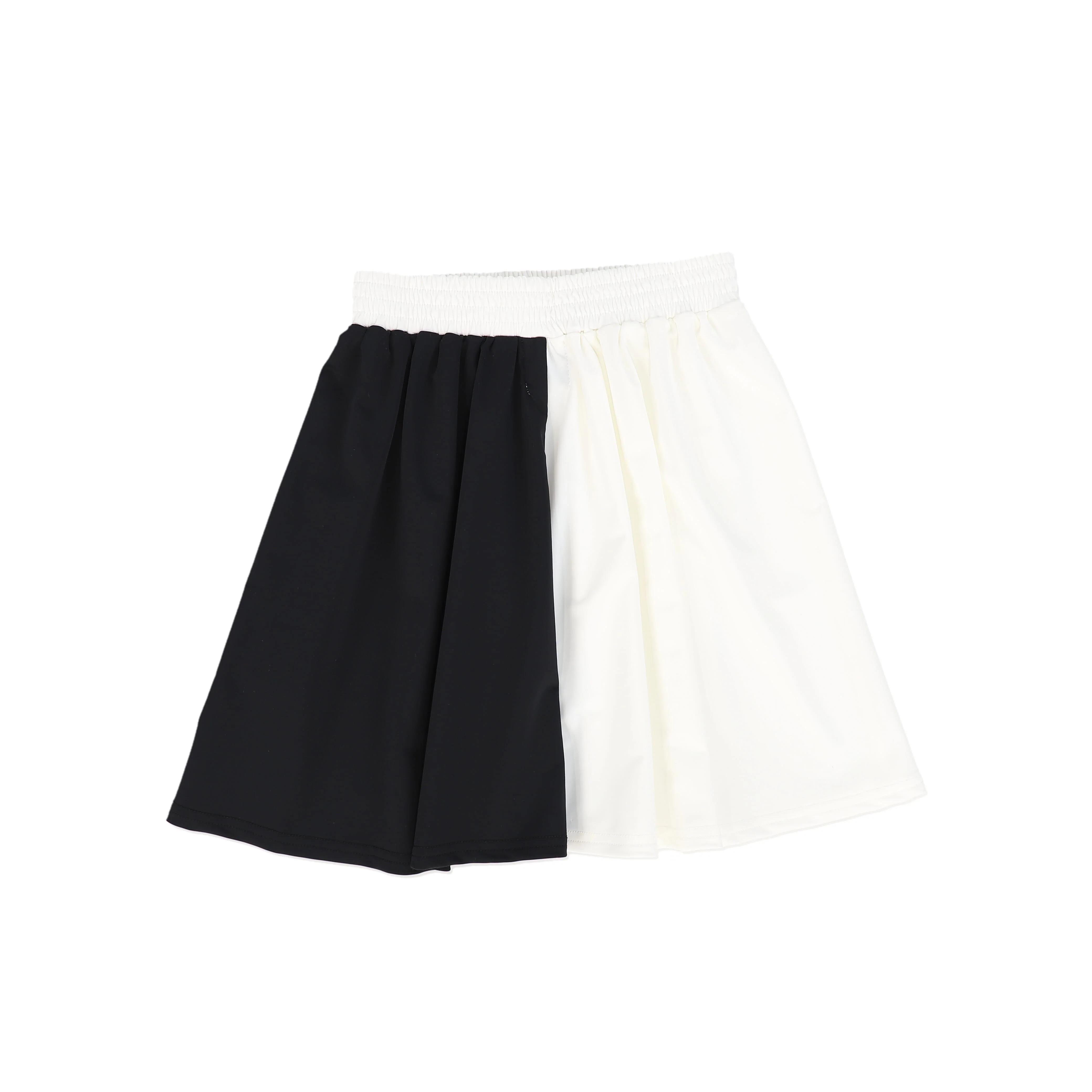 WATER CLUB BLACK/WHITE COLORBLOCK SWIM SKIRT [FINAL SALE] - Image 2