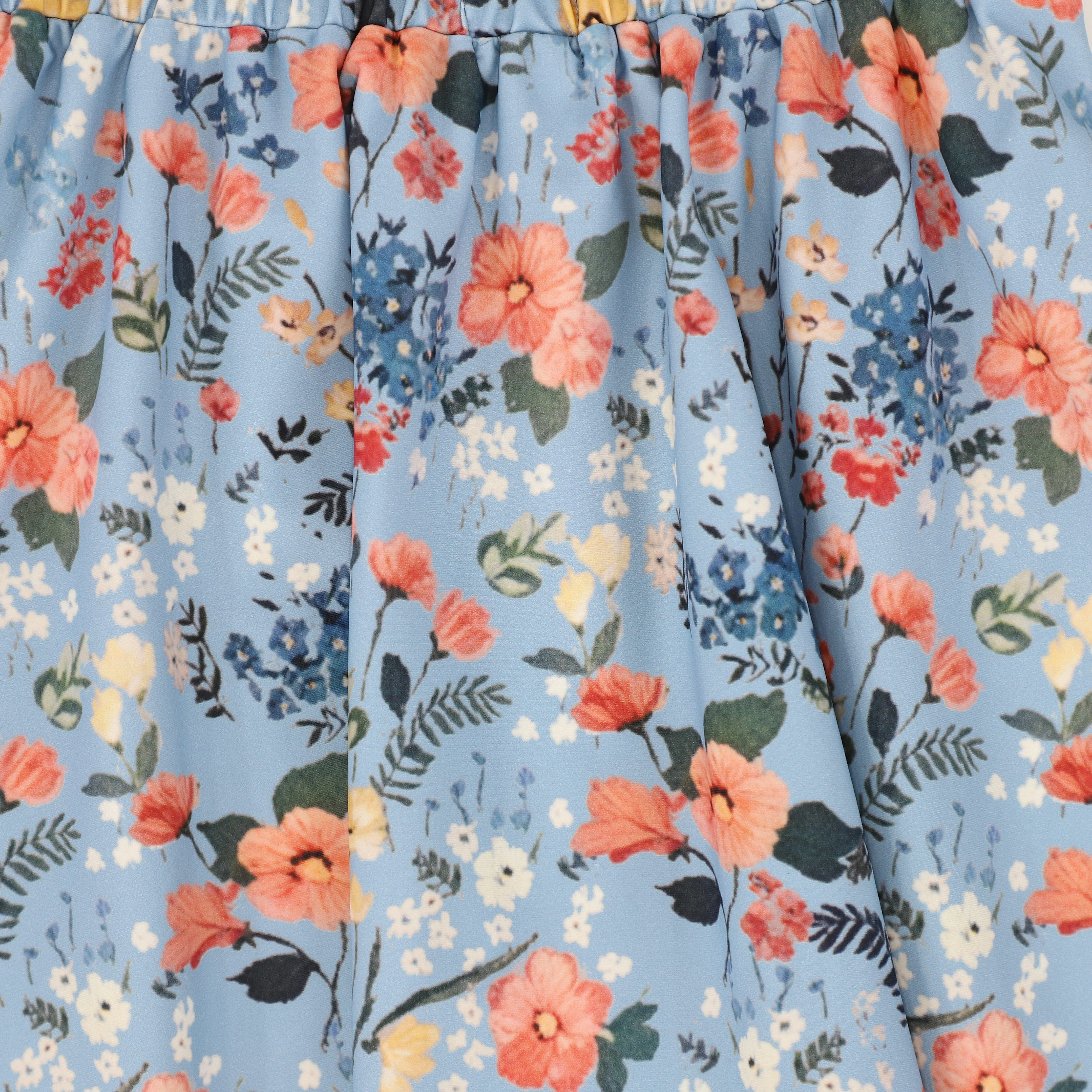 WATER CLUB BLUE FLORAL OUTLINE SWIM SKIRT - Image 3