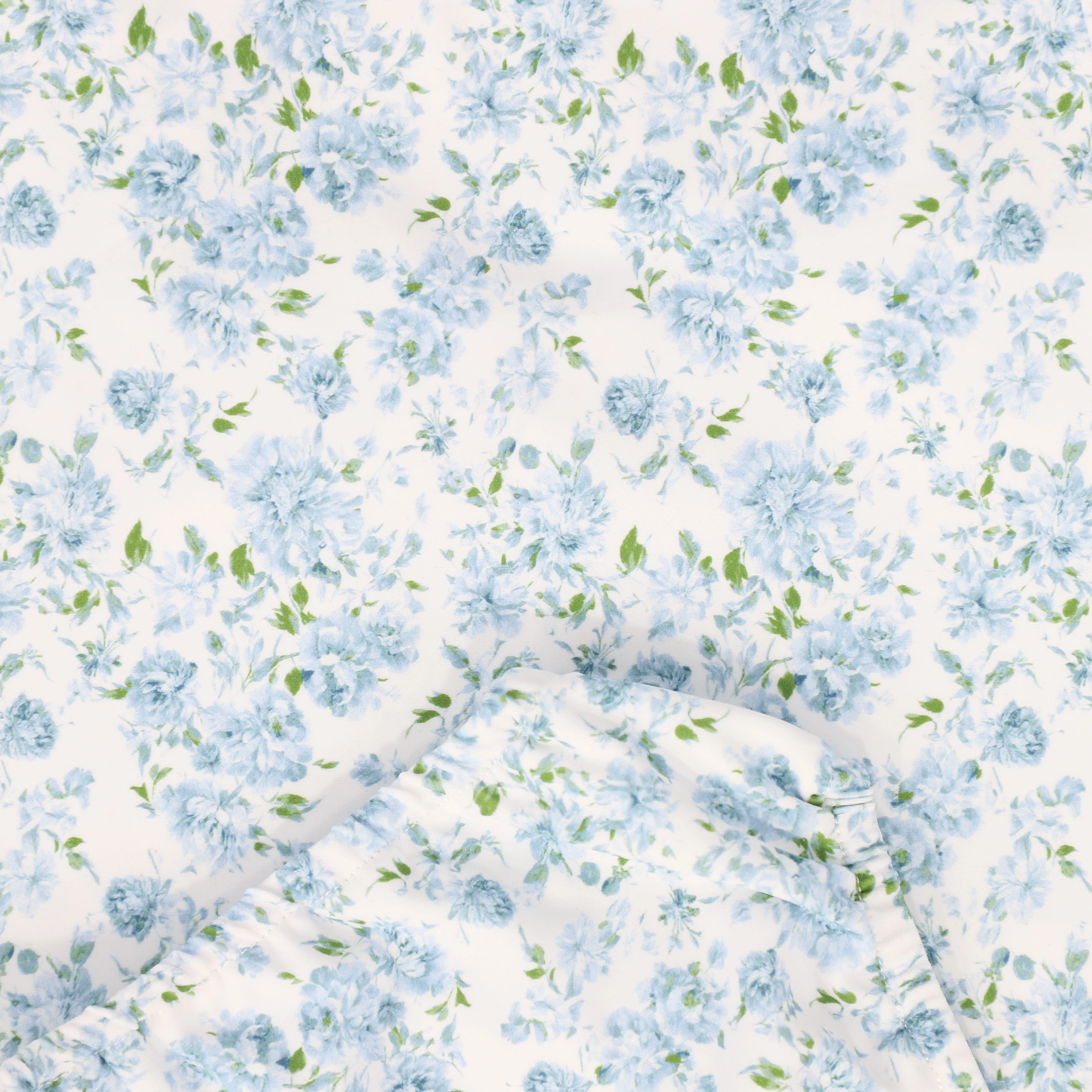 WATER CLUB BLUE TINY FLORAL GATHERED SWIMSUIT - Image 3