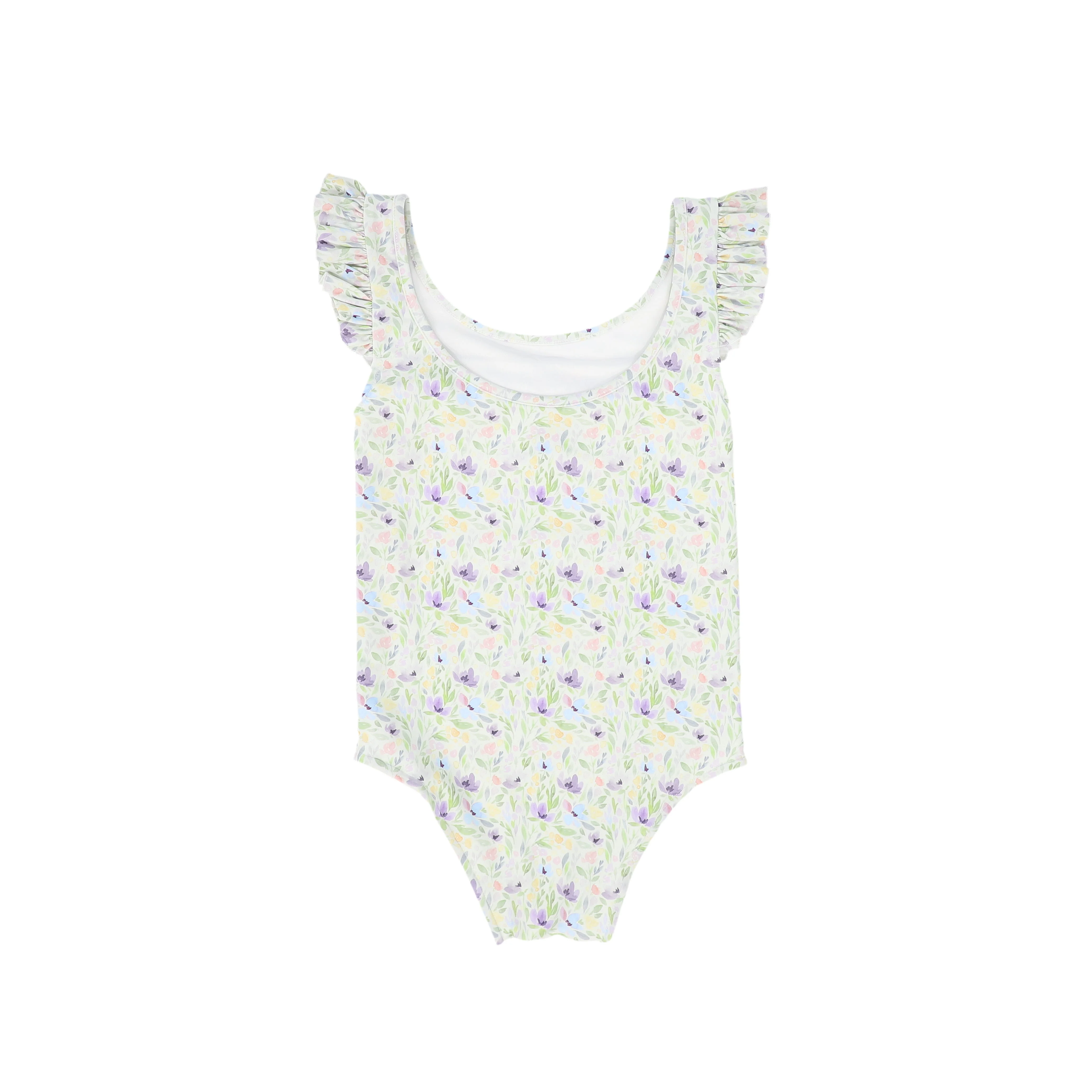 WATER CLUB PASTEL FLORAL RUFFLE SWIMSUIT [FINAL SALE] - Image 2