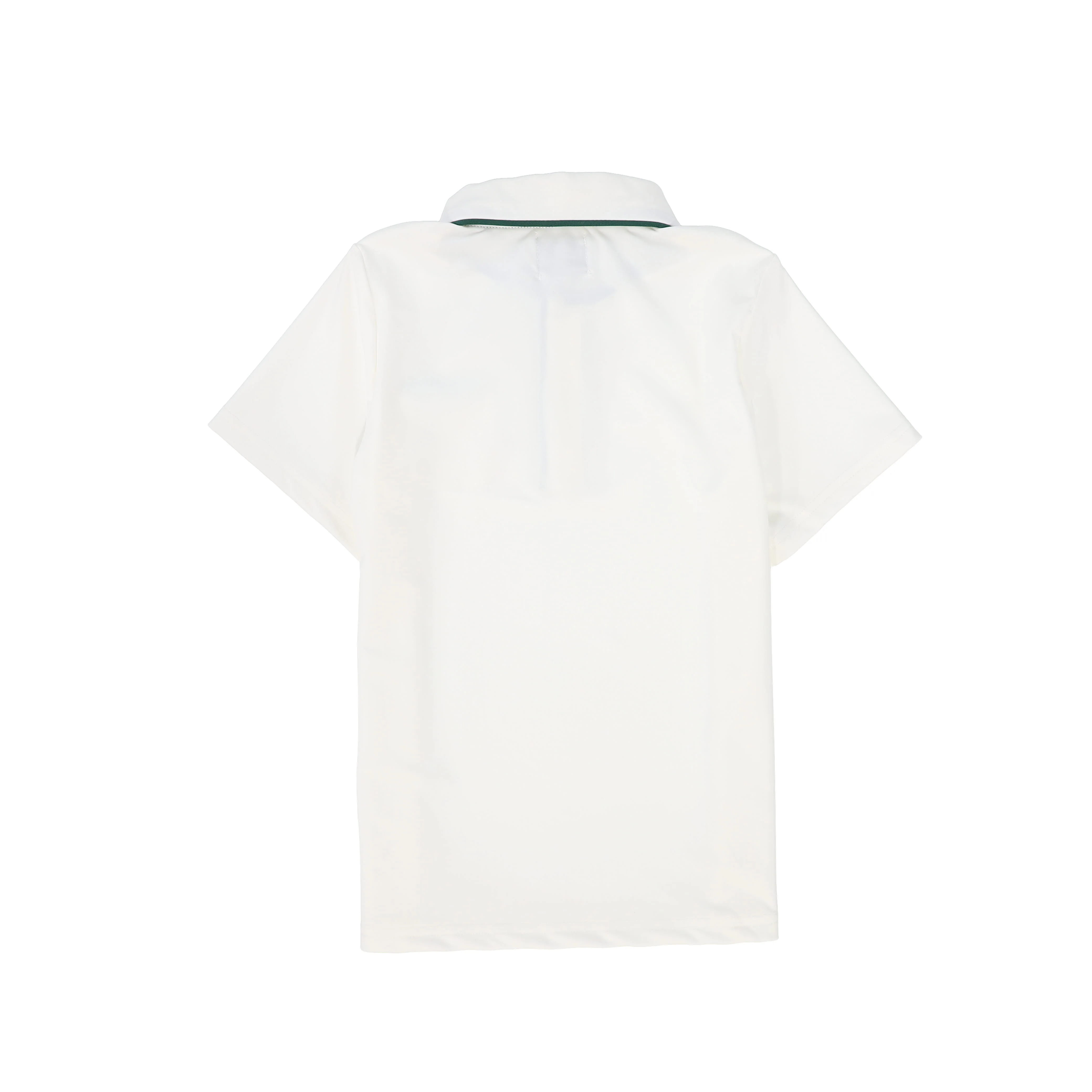 WATER CLUB WHITE/GREEN PIPED COLLAR SWIM TOP [FINAL SALE] - Image 2