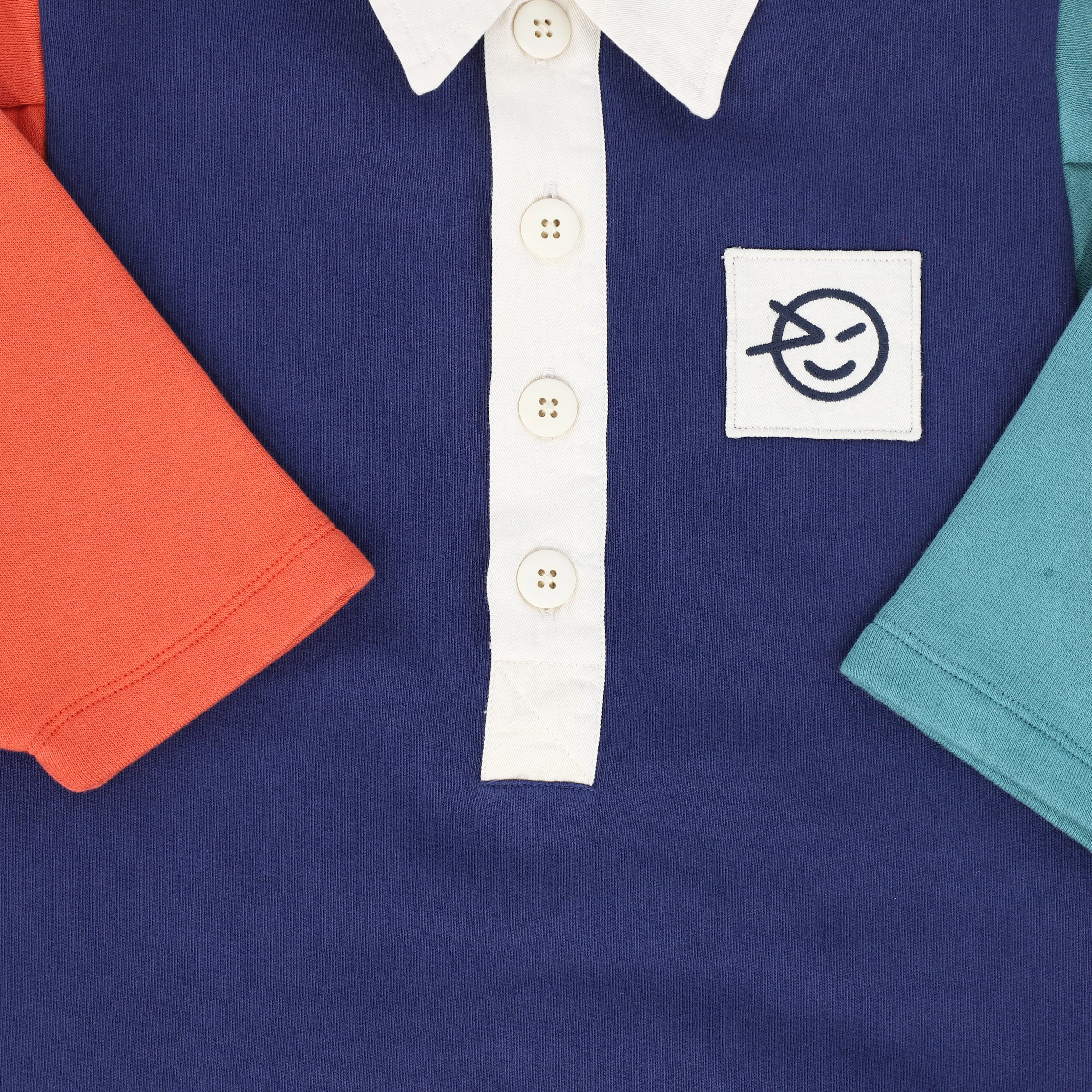 WYNKEN NAVY COLOR BLOCK COLLAR DRESS [FINAL SALE] - Image 3